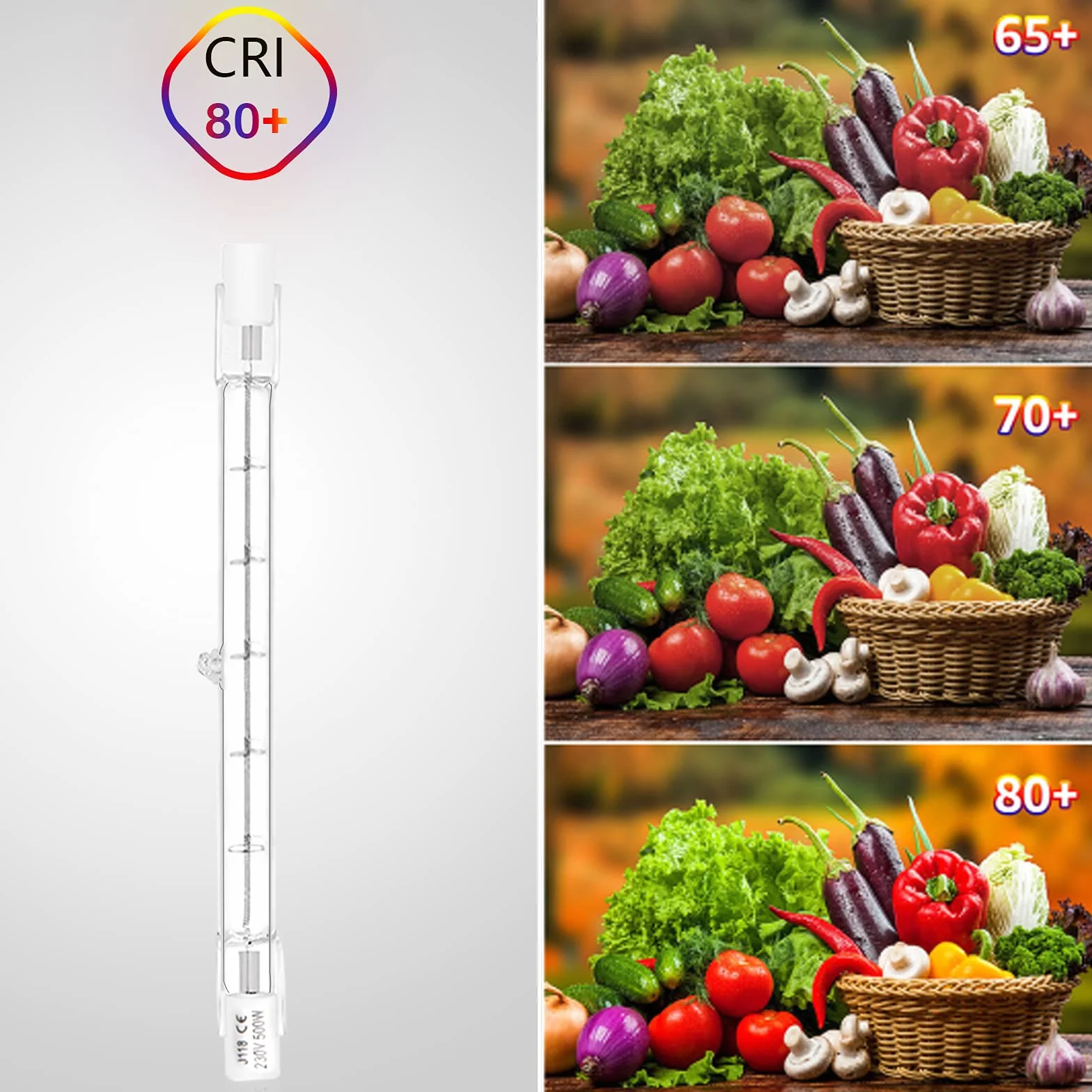 Klarlight R7s żarówka halogenowa 500W 118mm J118 11000 lumenów