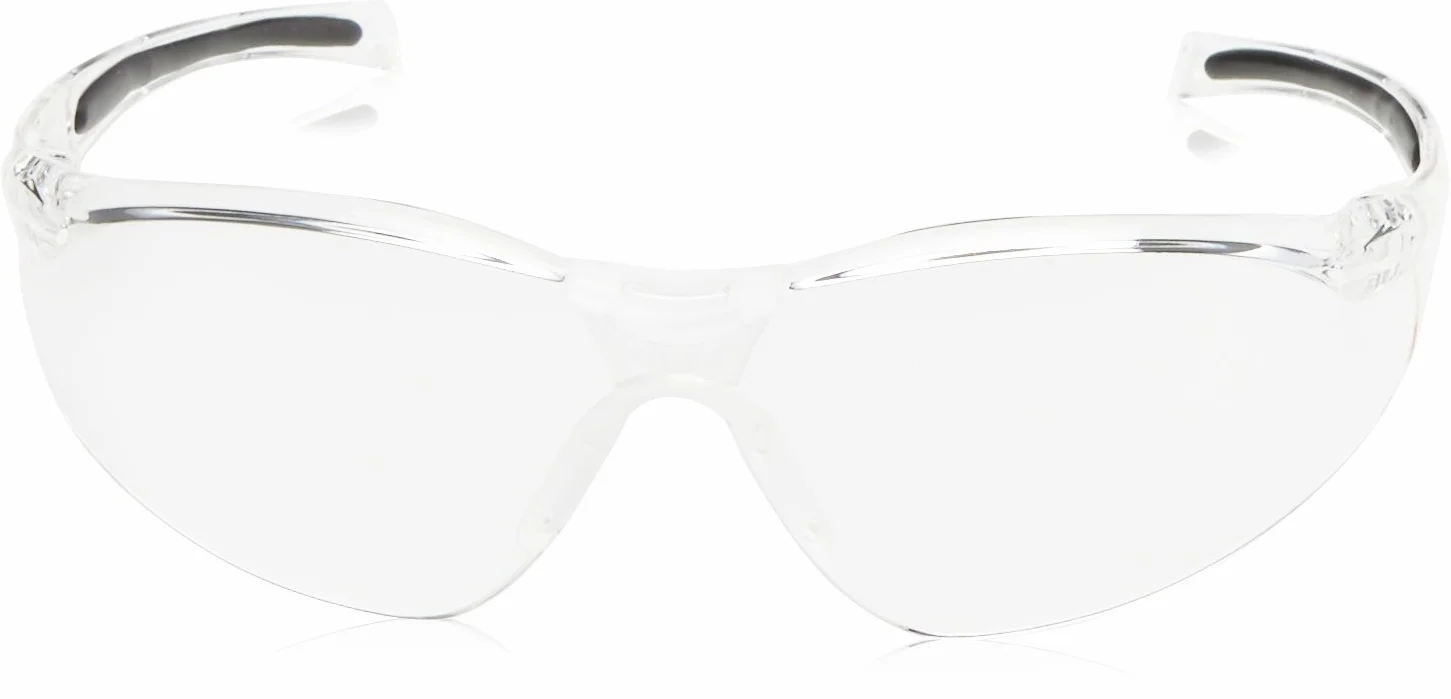 Honeywell 1015369 A800 Sportowa oprawka na okulary ochronne z przezroczystą, odporną na zarysowania soczewką, przezroczysty, miękki pasek na okulary (1 sztuka)