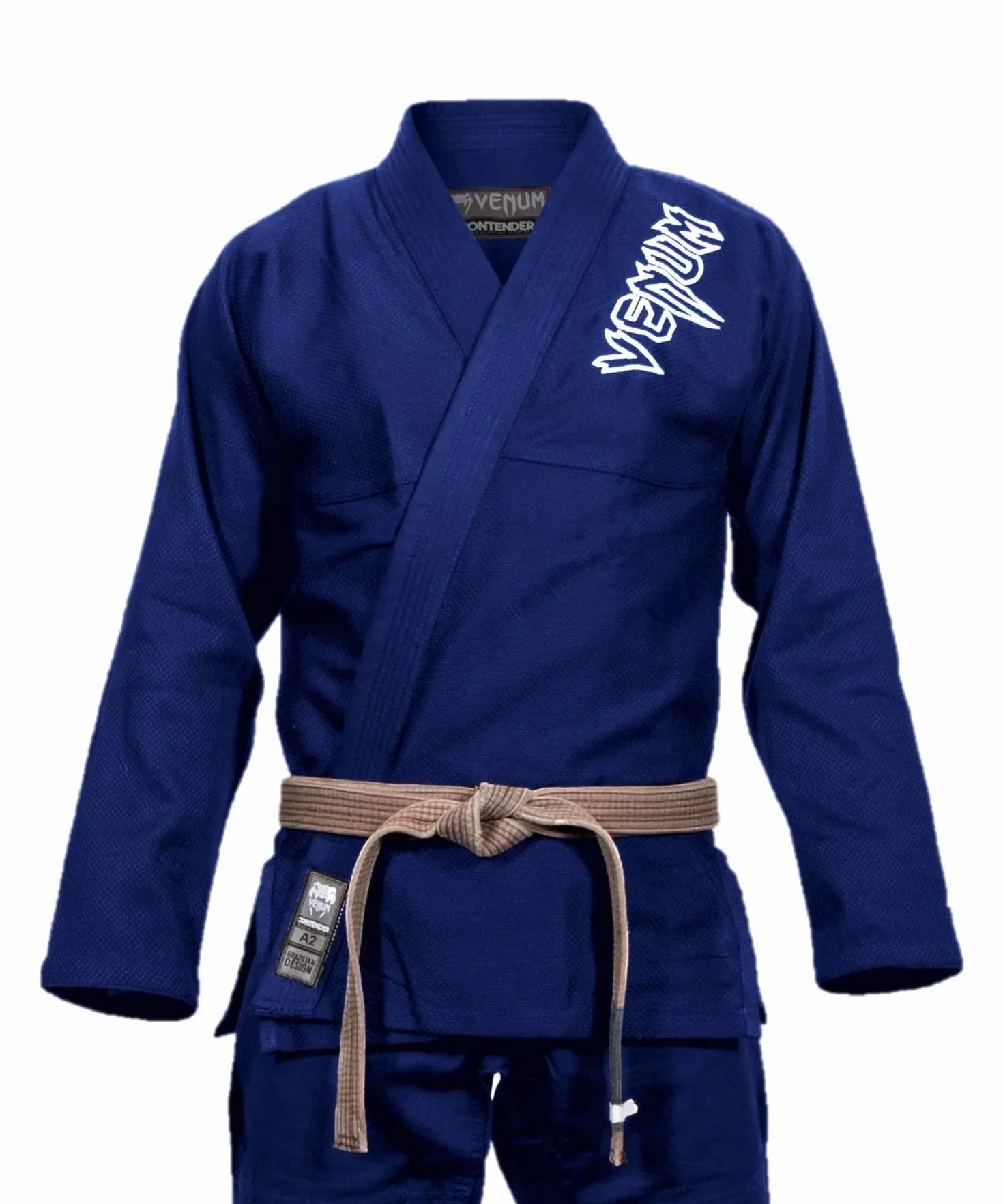 Venum Męski garnitur Contender 2.0 brazylijski Jiu Jitsu Gi, granatowy, A3 UK