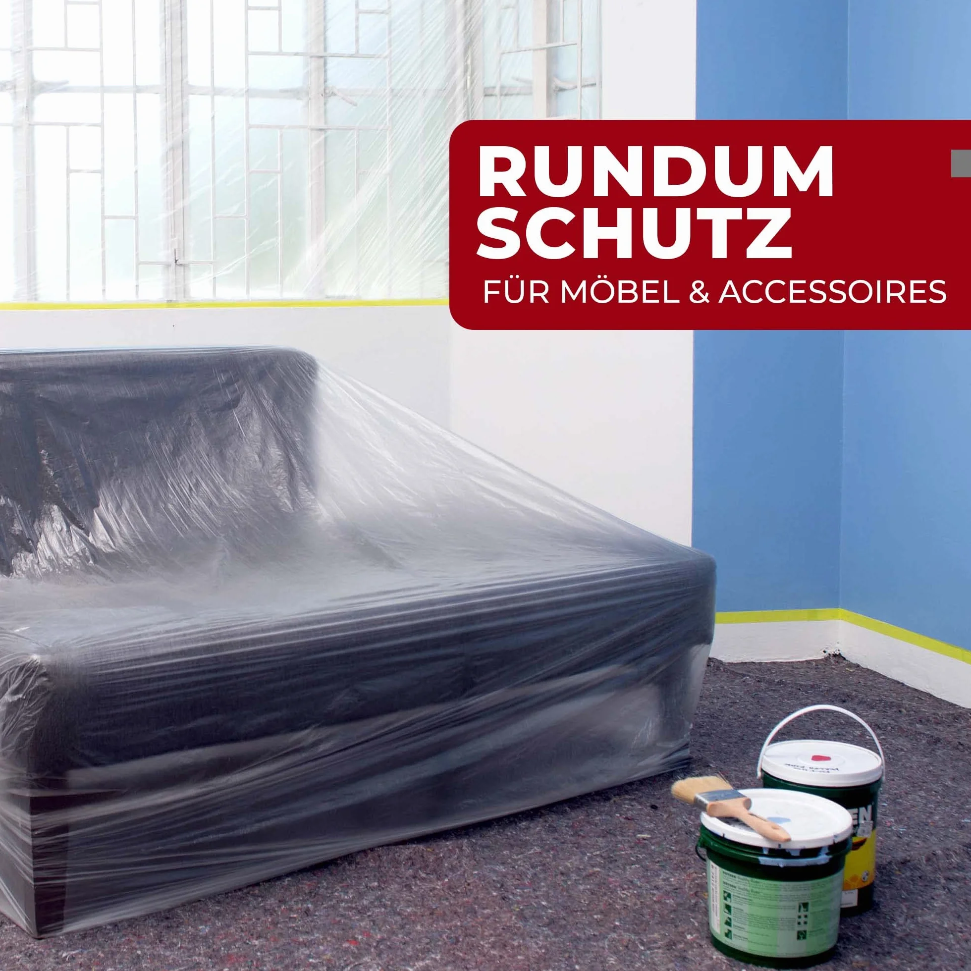 Folia Malarska 4 x 5 m 160 m² Plastikowa Ochrona Przed Kurzem i Farbą