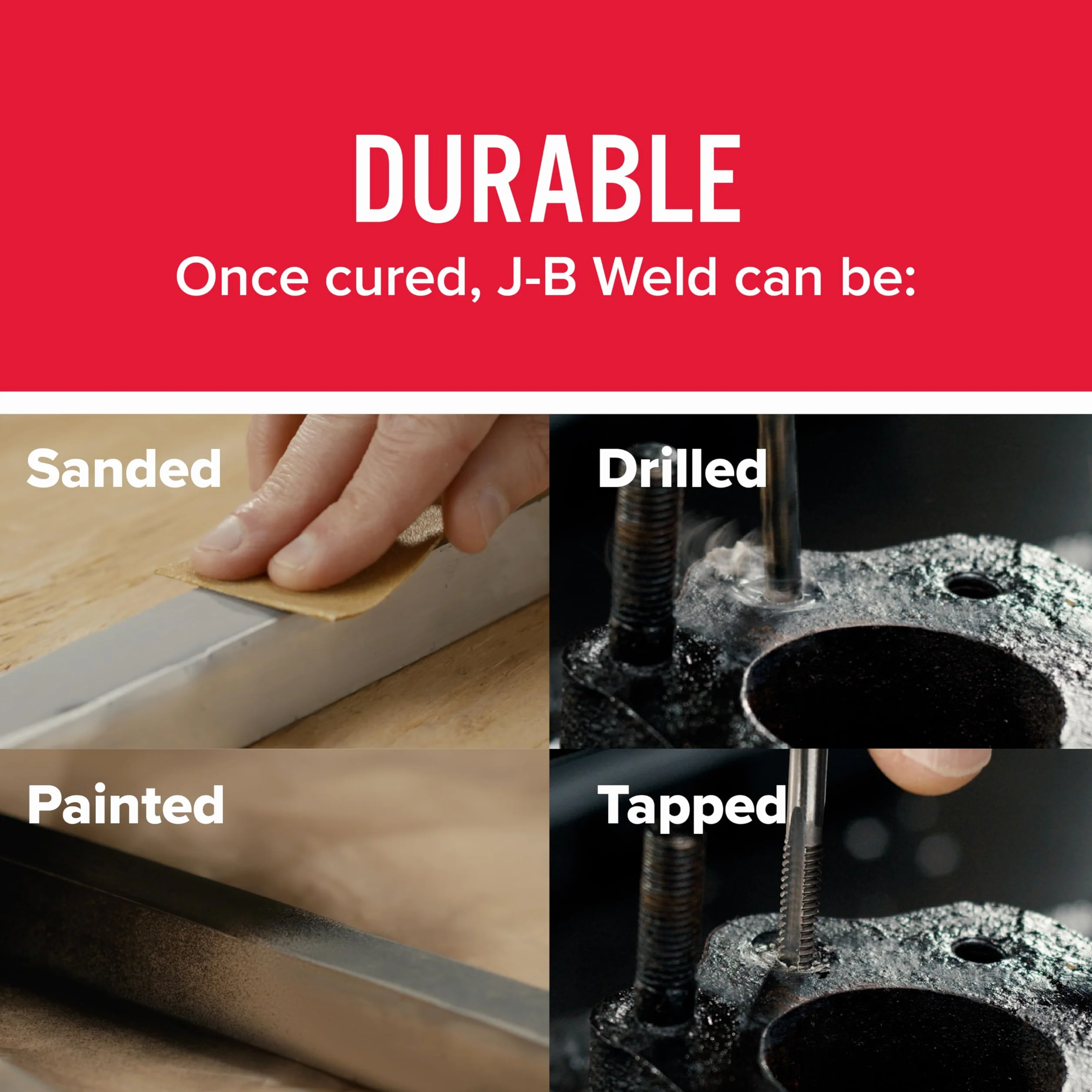 JB Weld Original Cold-Weld 8265-SUK stal wzmocniona żywicą epoksydową - ciemnoszara (opakowanie może się różnić)