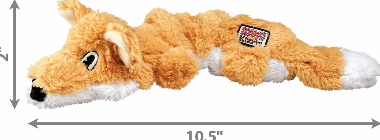 KONG – Scrunch Knots Fox – wewnętrzna część i minimalna długość dla weniger unordnung – dla małych i średnich psów
