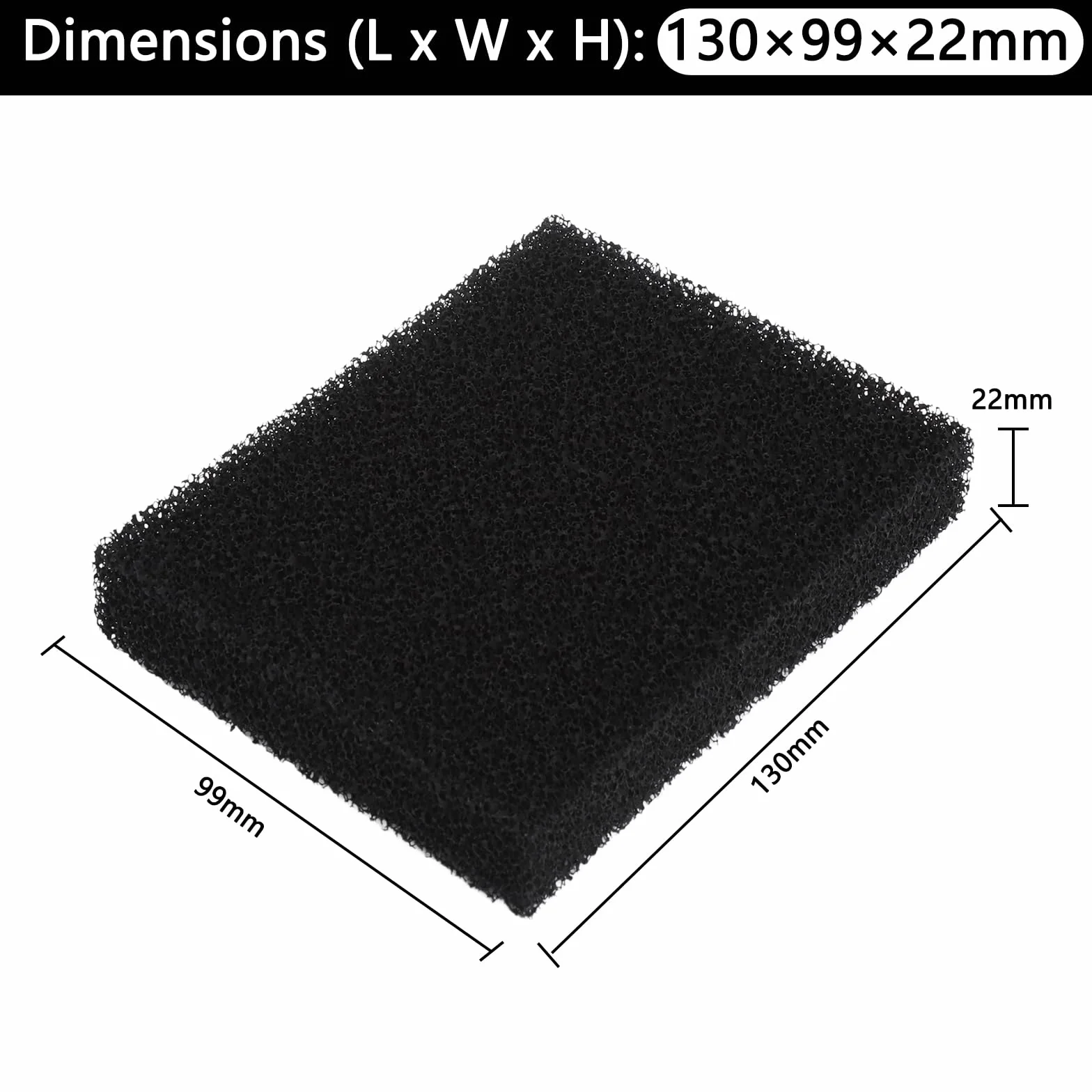 Filtr z węglem aktywnym, 4 sztuki, filtry gąbkowe, 128 × 99 × 22 mm, maty filtrujące o grubych porach, do kontroli zapachu i oczyszczania wody, filtr zamienny do akwariów, stawów i pojemników