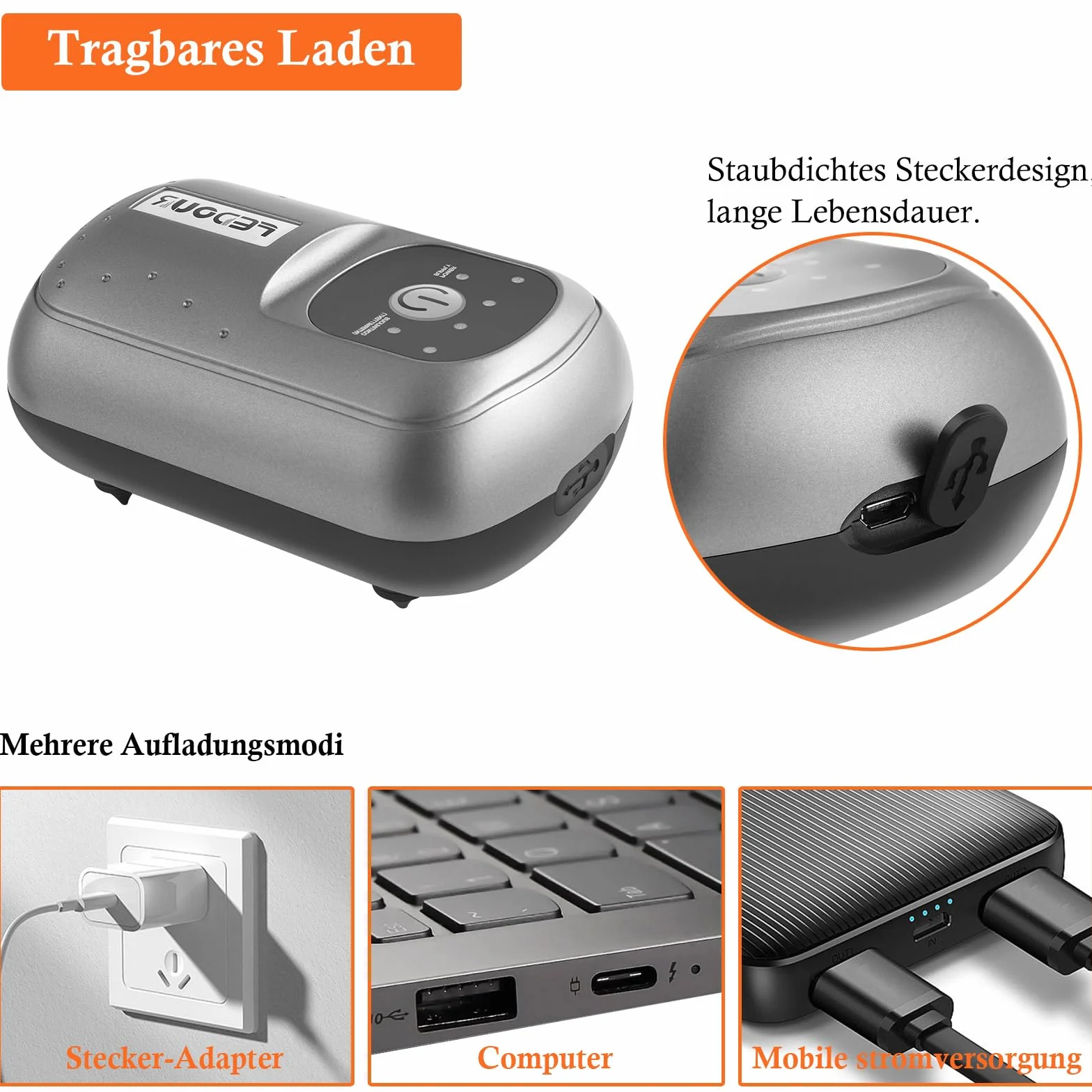 FEDOUR Przenośna pompka powietrza do akwarium USB, inteligentna pompa tlenowa na baterie, do basenów rybnych o pojemności do 350 l, do wędkowania na świeżym powietrzu, transportu wodnego, rynku