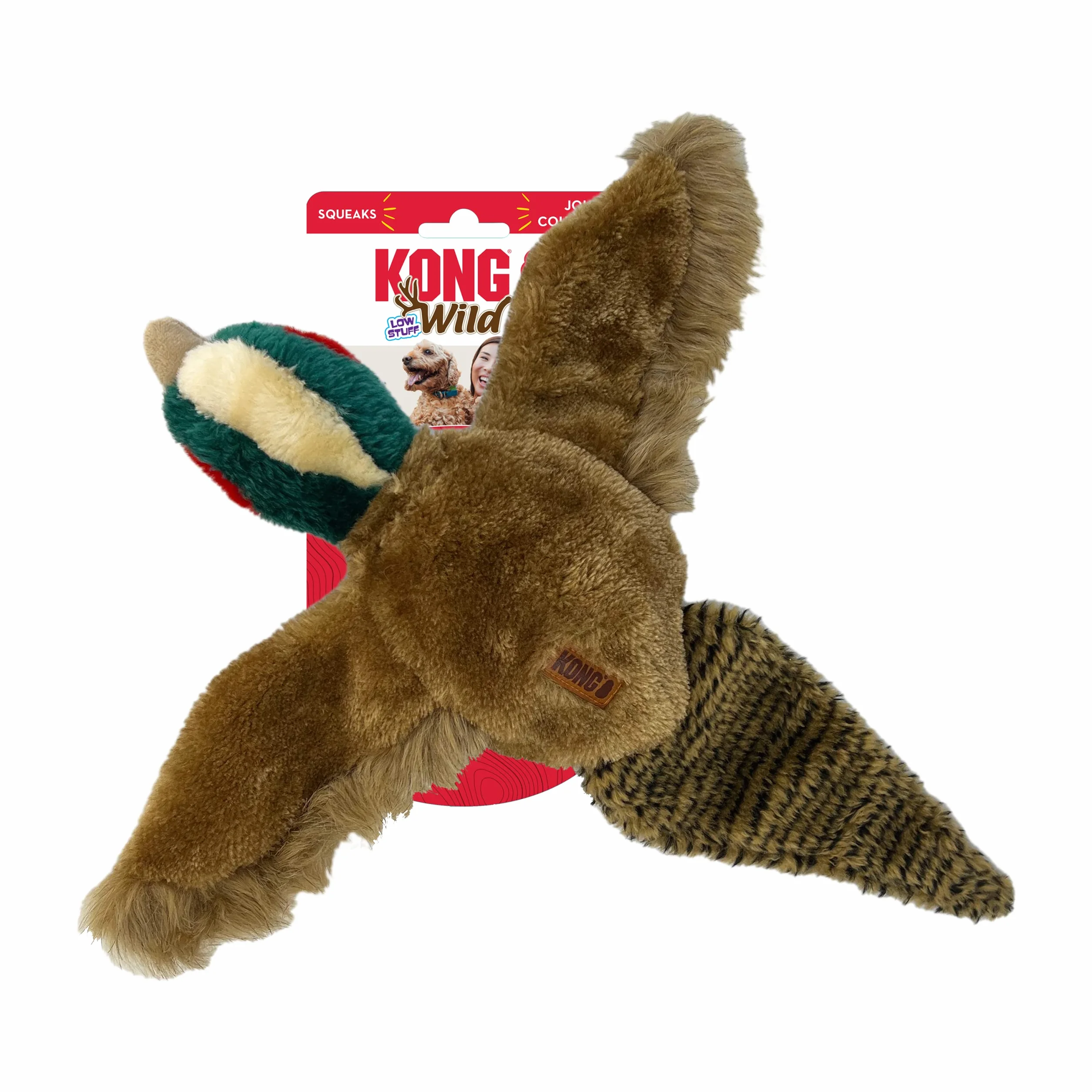 KONG Wild Low Stuff Bażant Średnia zabawka dla psa