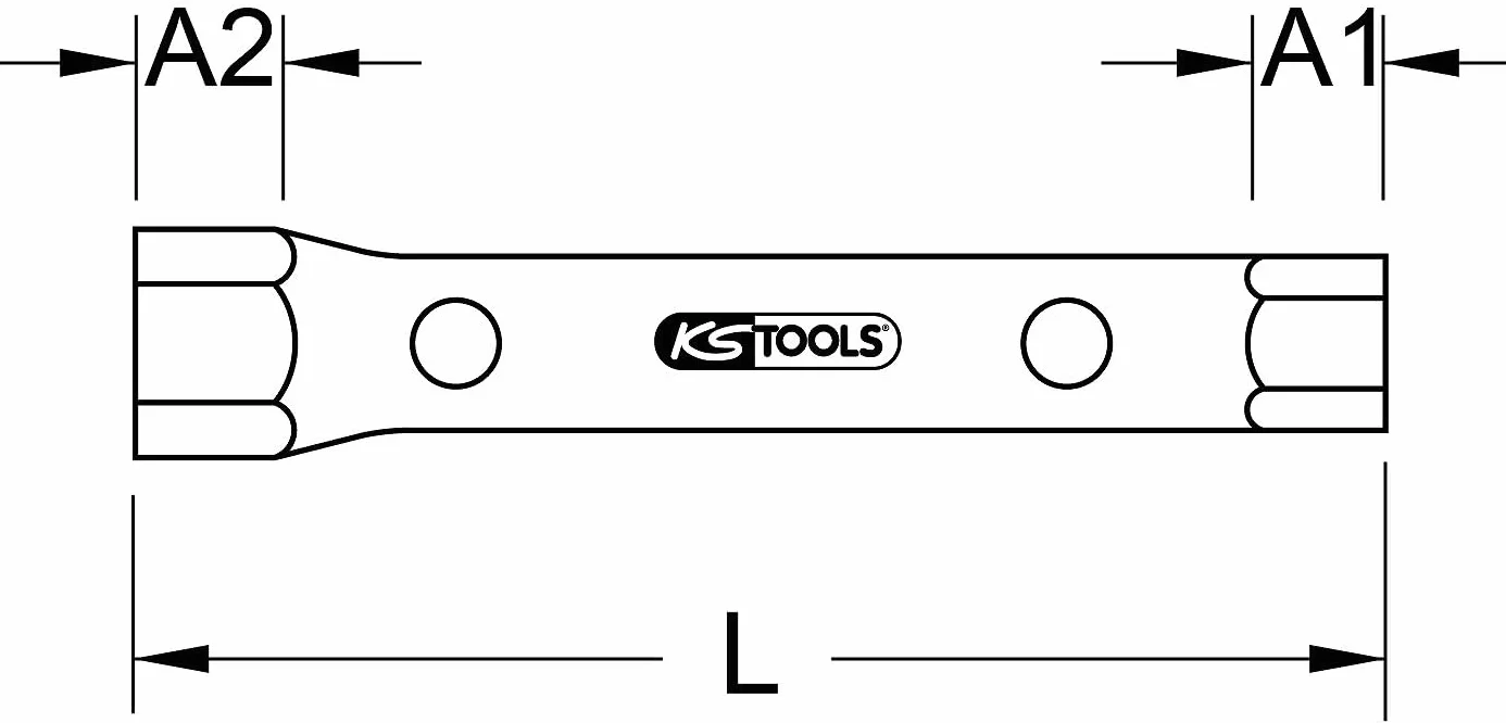 KS Tools 518.0882 Klucz nasadowy rurowy 17x19mm