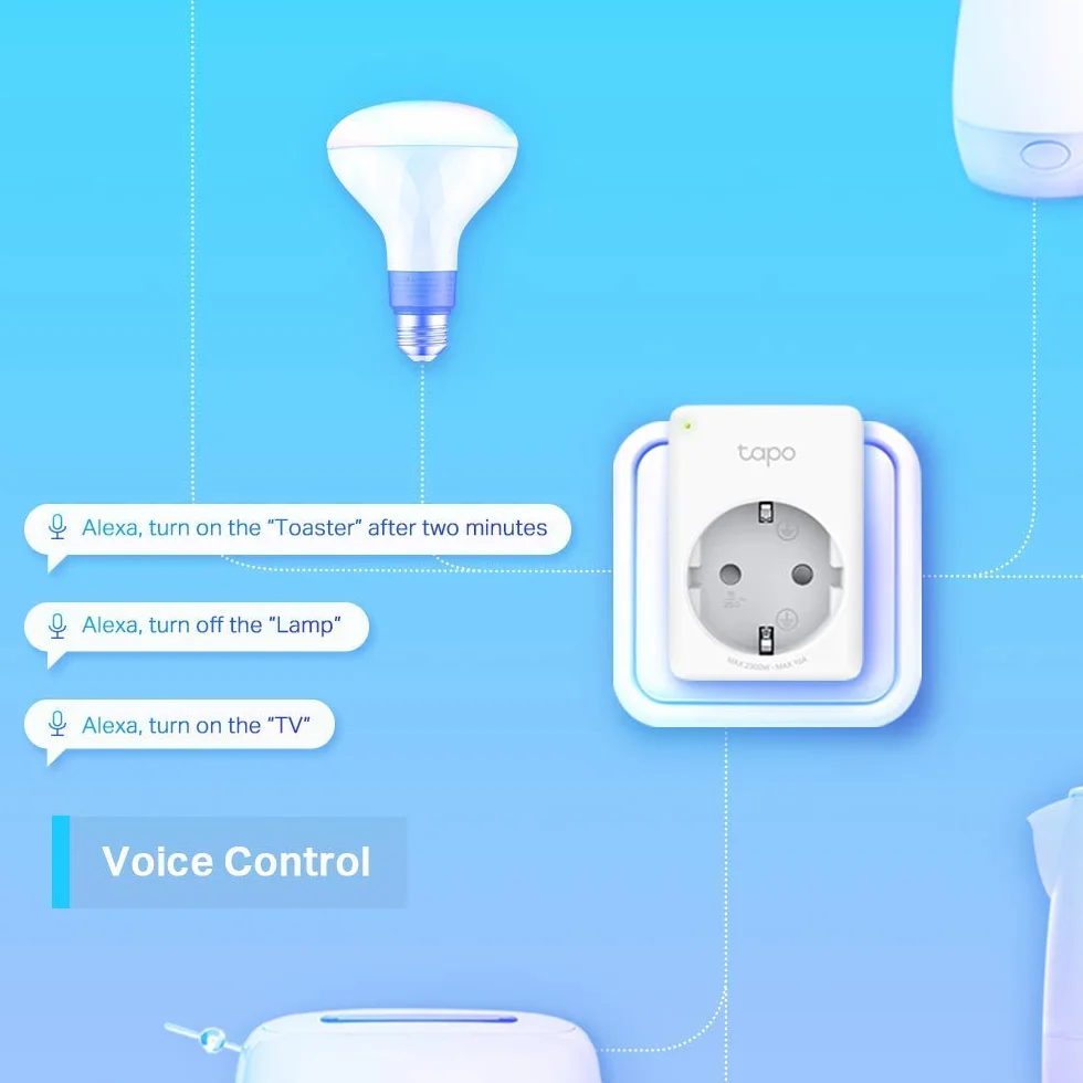 Tp-Link Tapo P100 2-pack Wtyczki Inteligentne, Biały, 2 Sztuki