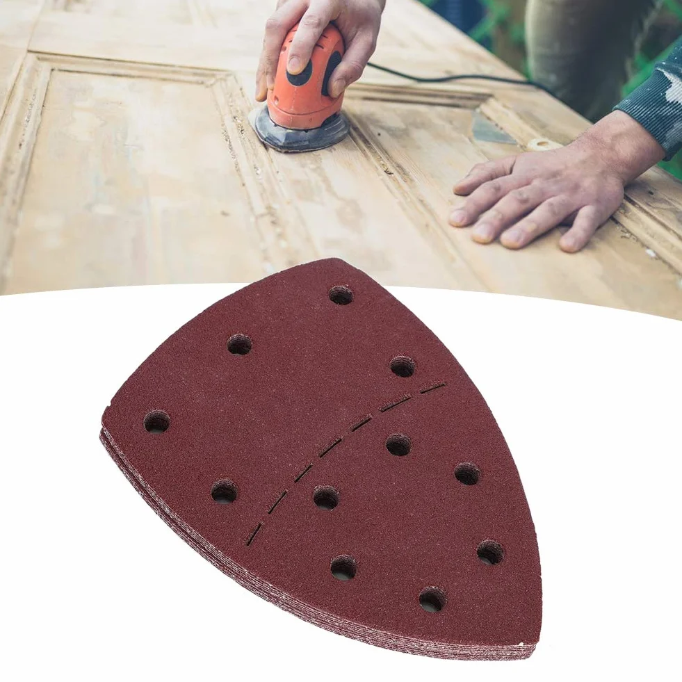 Papier ścierny 60 sztuk 11 otworów 40-240 ziarna 140x140x100mm do szlifierki myszy