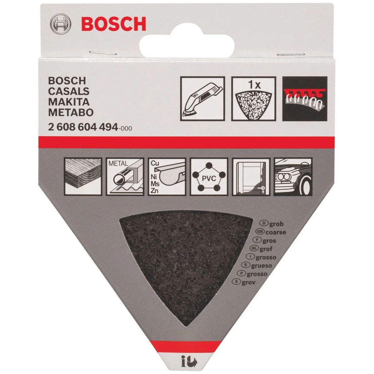 BOSCH Polerka włóknina Delta OMT 93mm 2608604494