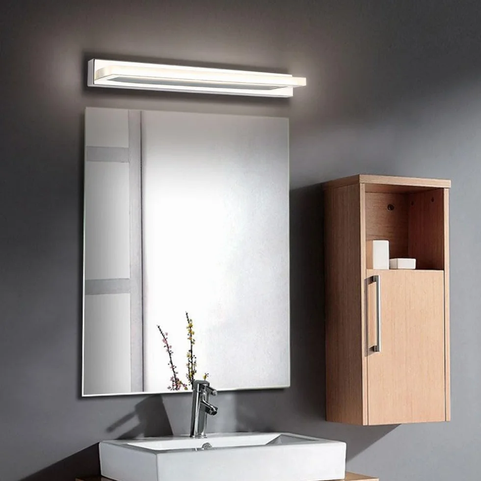 Lampy ścienne łazienkowe 9 W 42 cm długości, nowoczesne lampy LED lustrzane nad lustrem oprawy oświetleniowe 4000 K