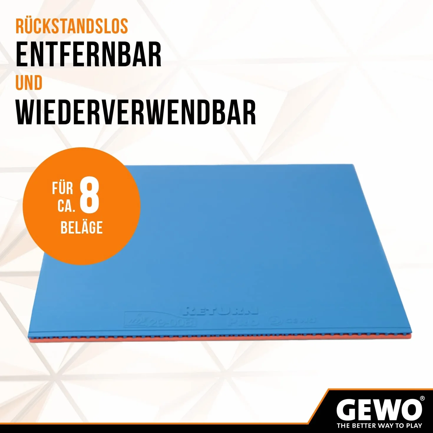 GEWO HydroTec klej do tenisa stołowego na bazie wody ITTF, bez rozpuszczalników