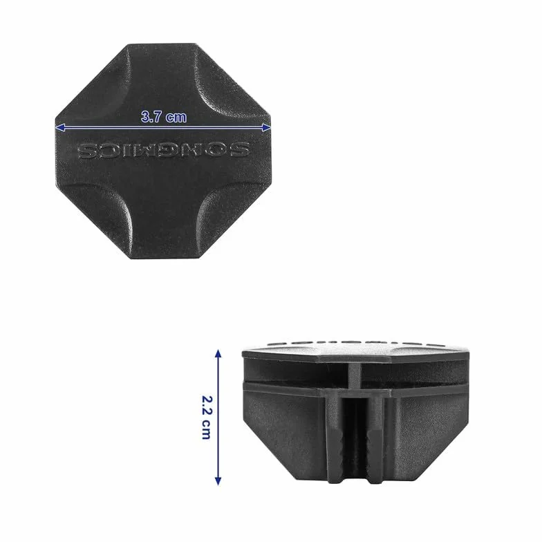 SONGMICS Zestaw 20 plastikowych złączy Złącze plastikowe do systemu regałów wtykowych DIY, czarne ALPC0B-20V1
