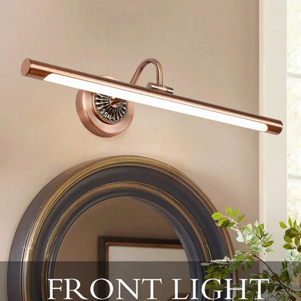 Lampy Lustrzane Kąpielowe Lustrzane Reflektory Akrylowe Akrylowe Kupione Żelazo Materiał Wodoodporny I Anti-Fog 45.5 Cm, 55.5 Cm, 65.5 Cm Proste Oświetlenie Ściany/Warm Light-12W65.5Cm