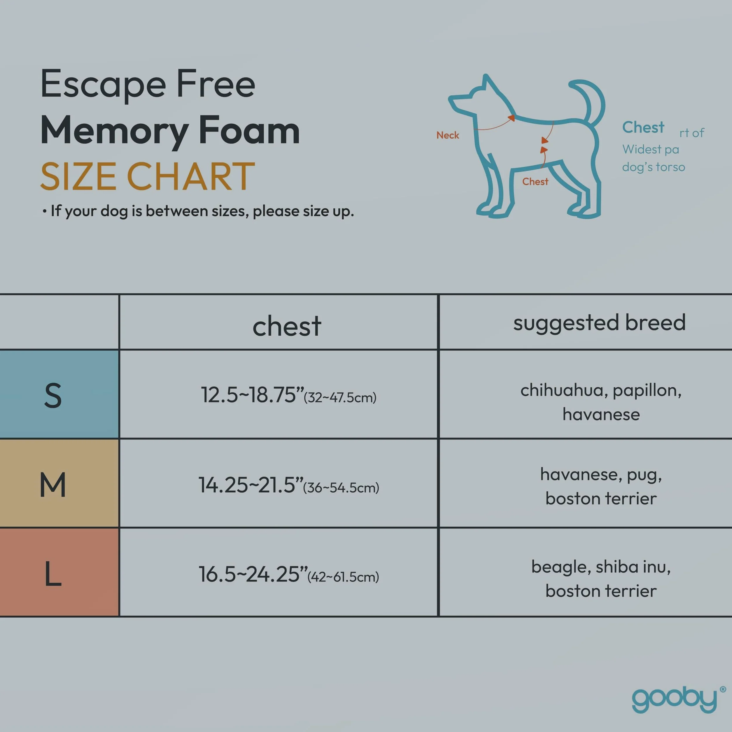 Gooby Escape Free Memory Foam Harness, Small Chest (13-17.2"), Purple