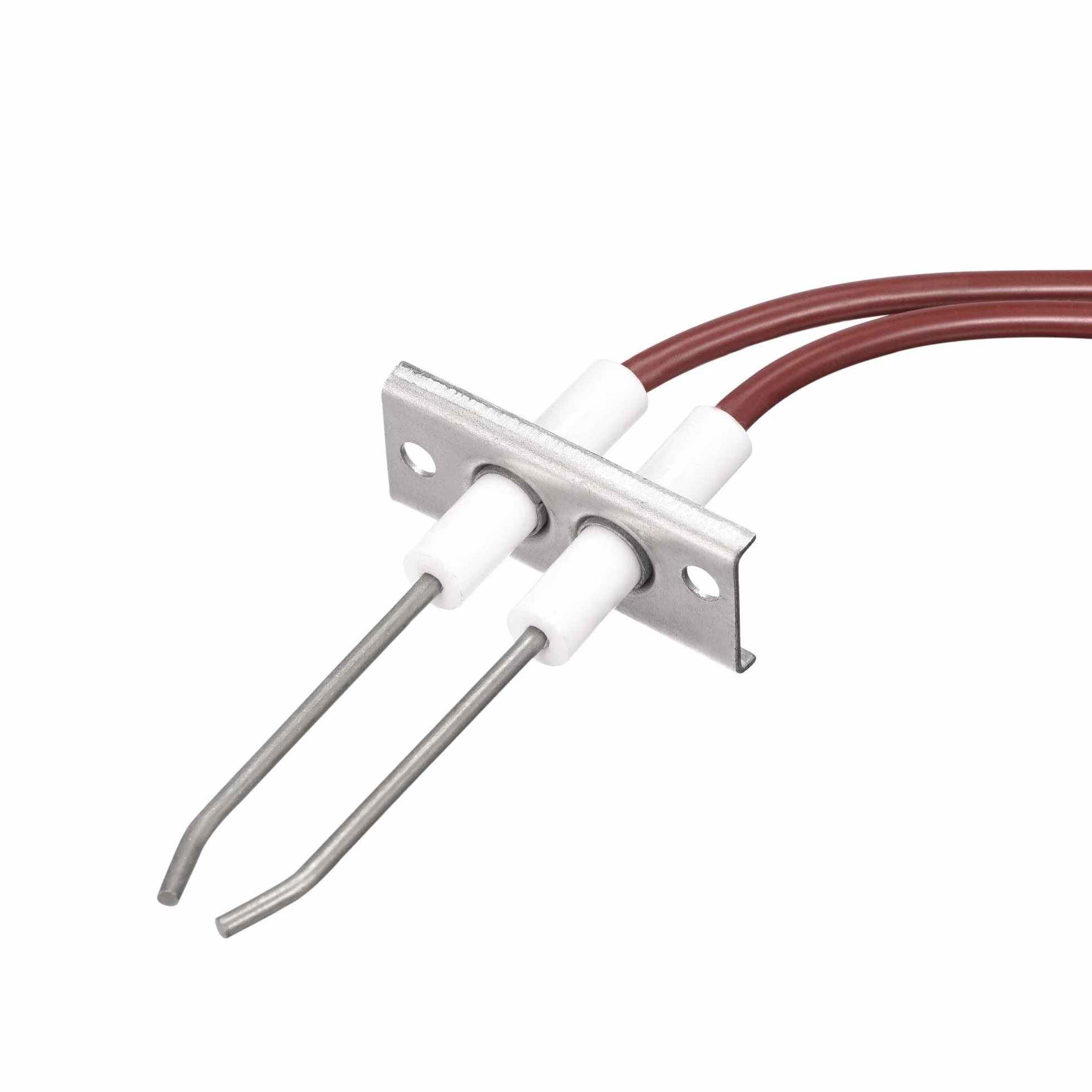sourcing map Zapalniczka kabel ceramiczny układ elektrod, grill gazowy, kabel zapłonowy, zamiennik elektrody zapłonowej, długość 405 mm