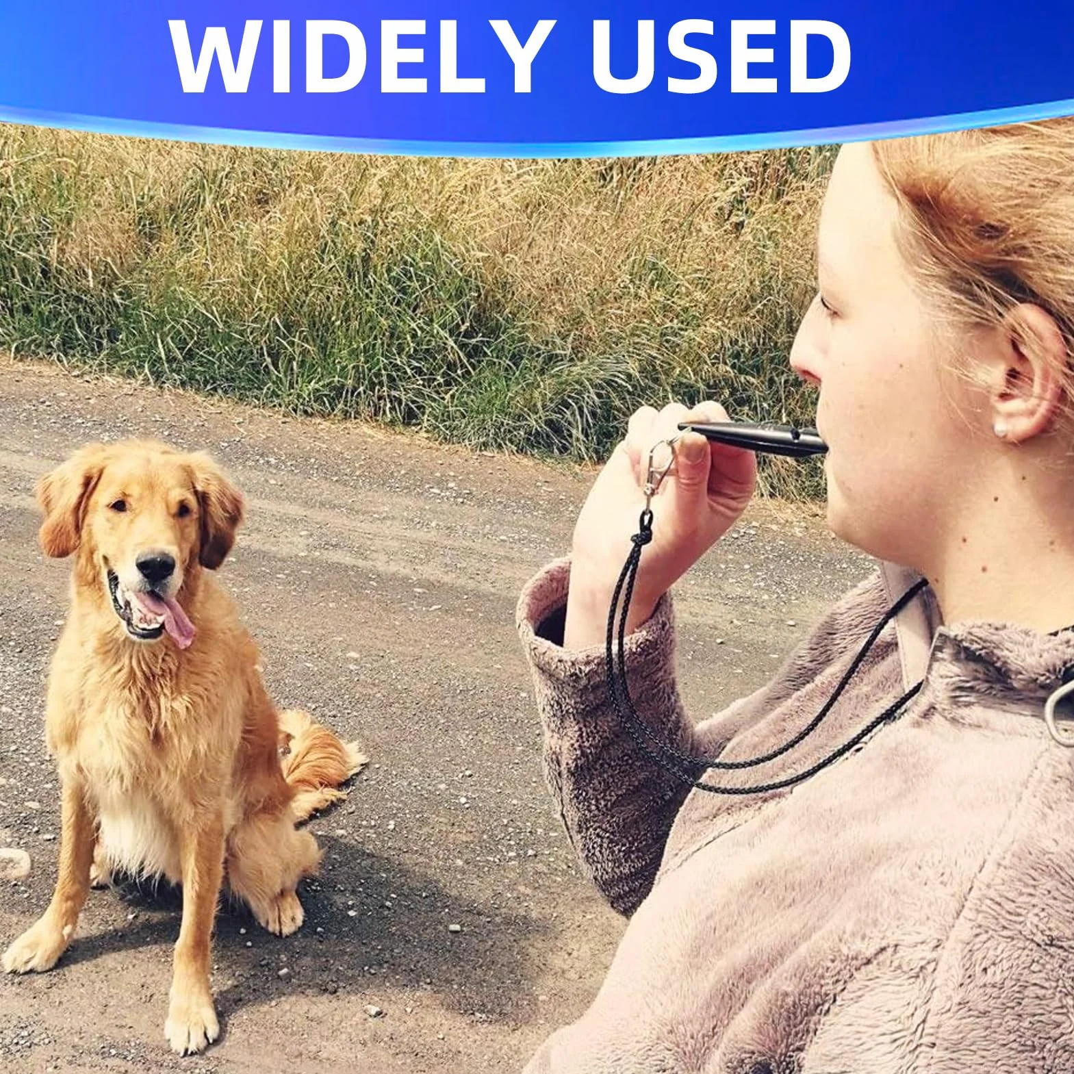 2 sztuki gwizdek odstraszający psy, gwizdek antyadhezyjny gwizdek psa szkoleniowego gwizdek ultradźwiękowy pies ze smyczą do treningu i zamykania psów (czarny + pomarańczowy)