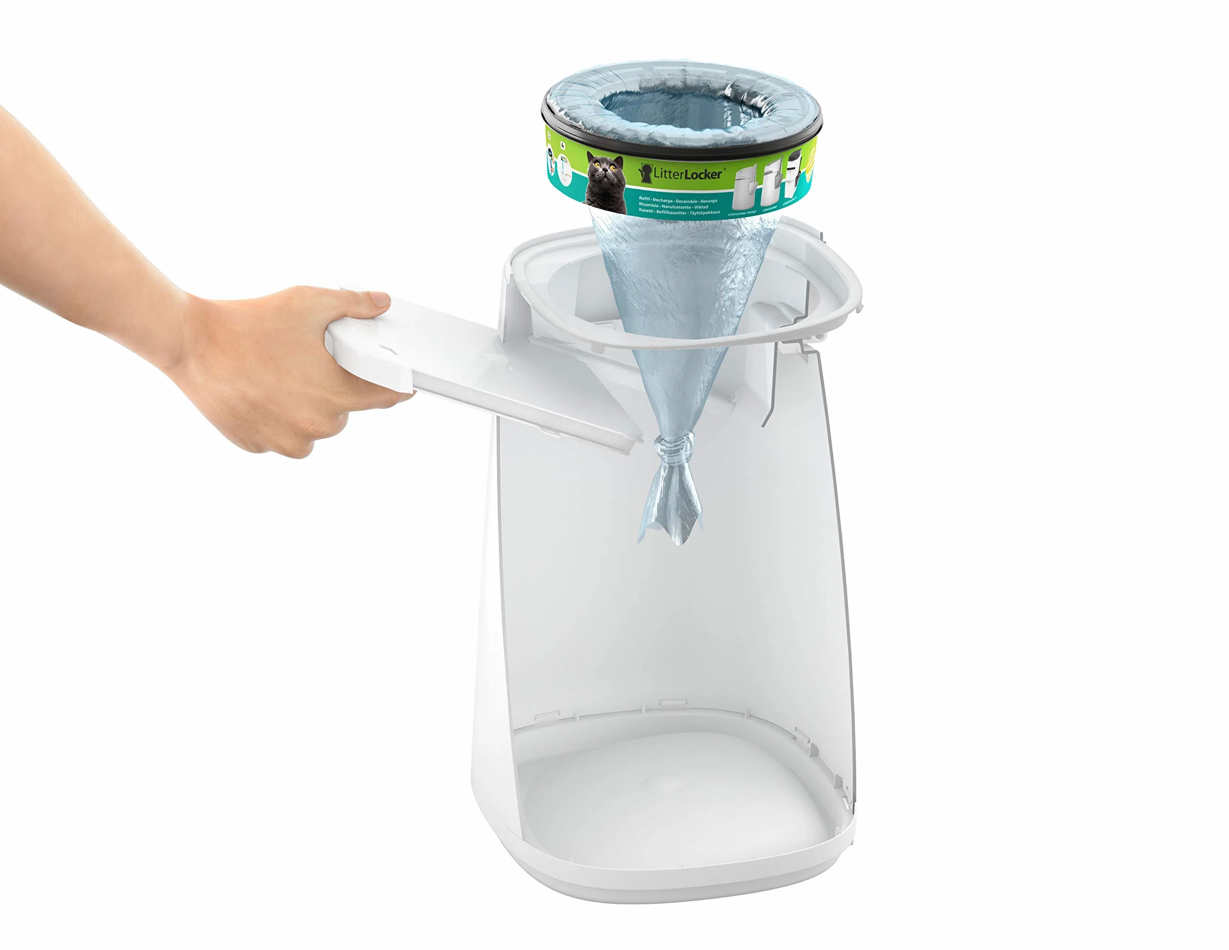 LitterLocker Zestaw 3 okrągłych wkładów do kosza na śmieci II i Design