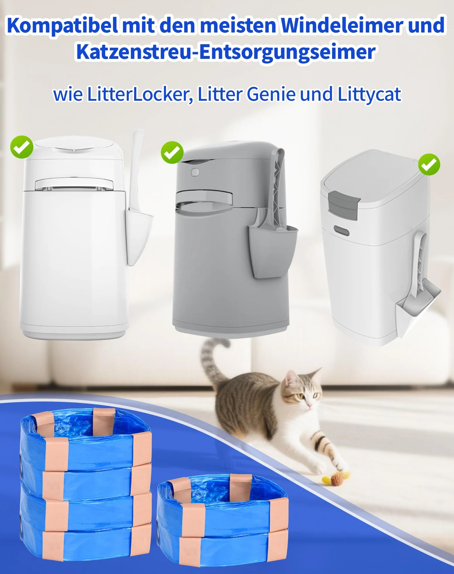 LittyCat Worki uzupełniające do żwirku dla kotów 12 sztuk