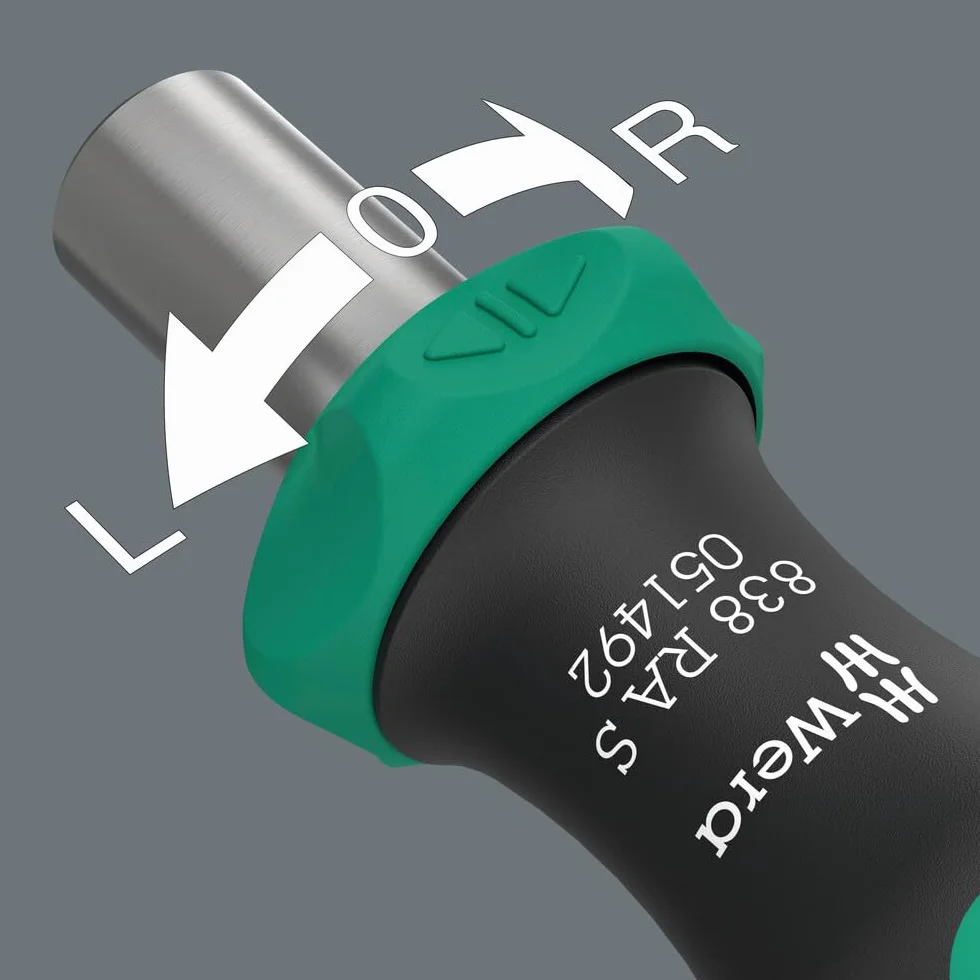 Wera Grzechotka 1/4" x 102 mm Czarny/Zielony