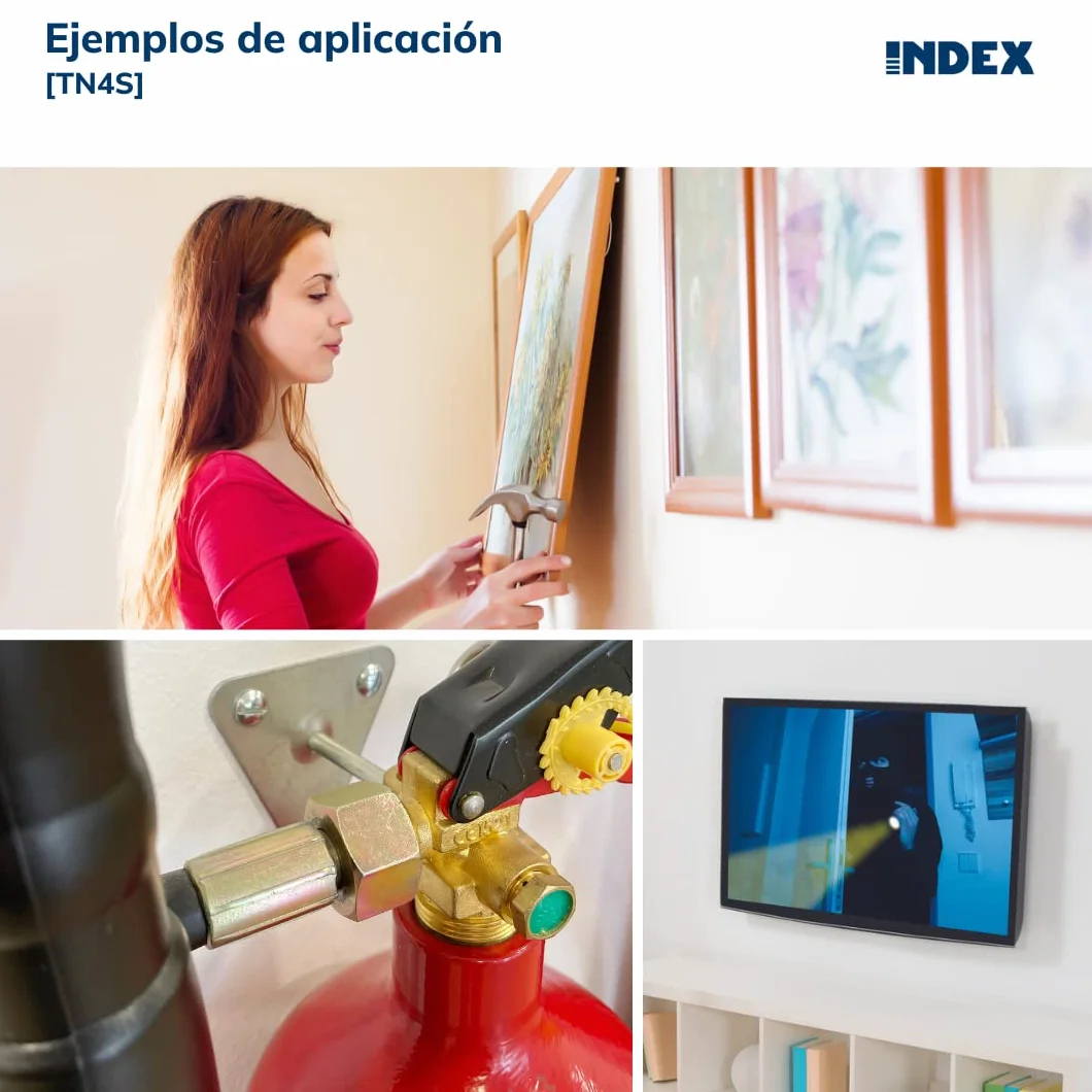 INDEX Fixing Systems TN4S 4-segmentowy pakiet 100 kołków do wszystkich rodzajów materiałów (nylon, 5 x 25 mm, średnica 5 mm)