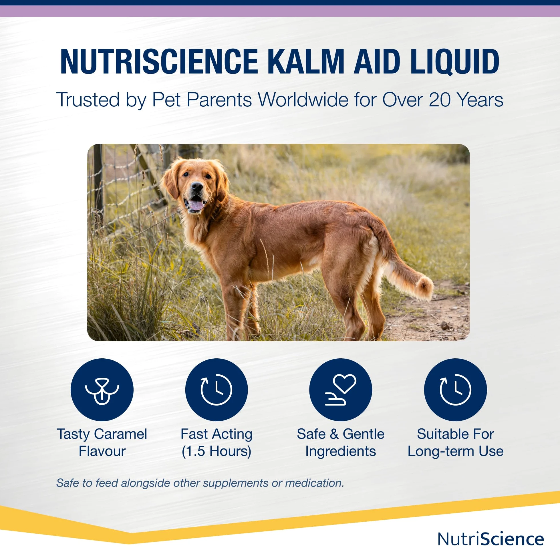 NutriScience KalmAid płynny suplement 250 ml dla psów i kotów