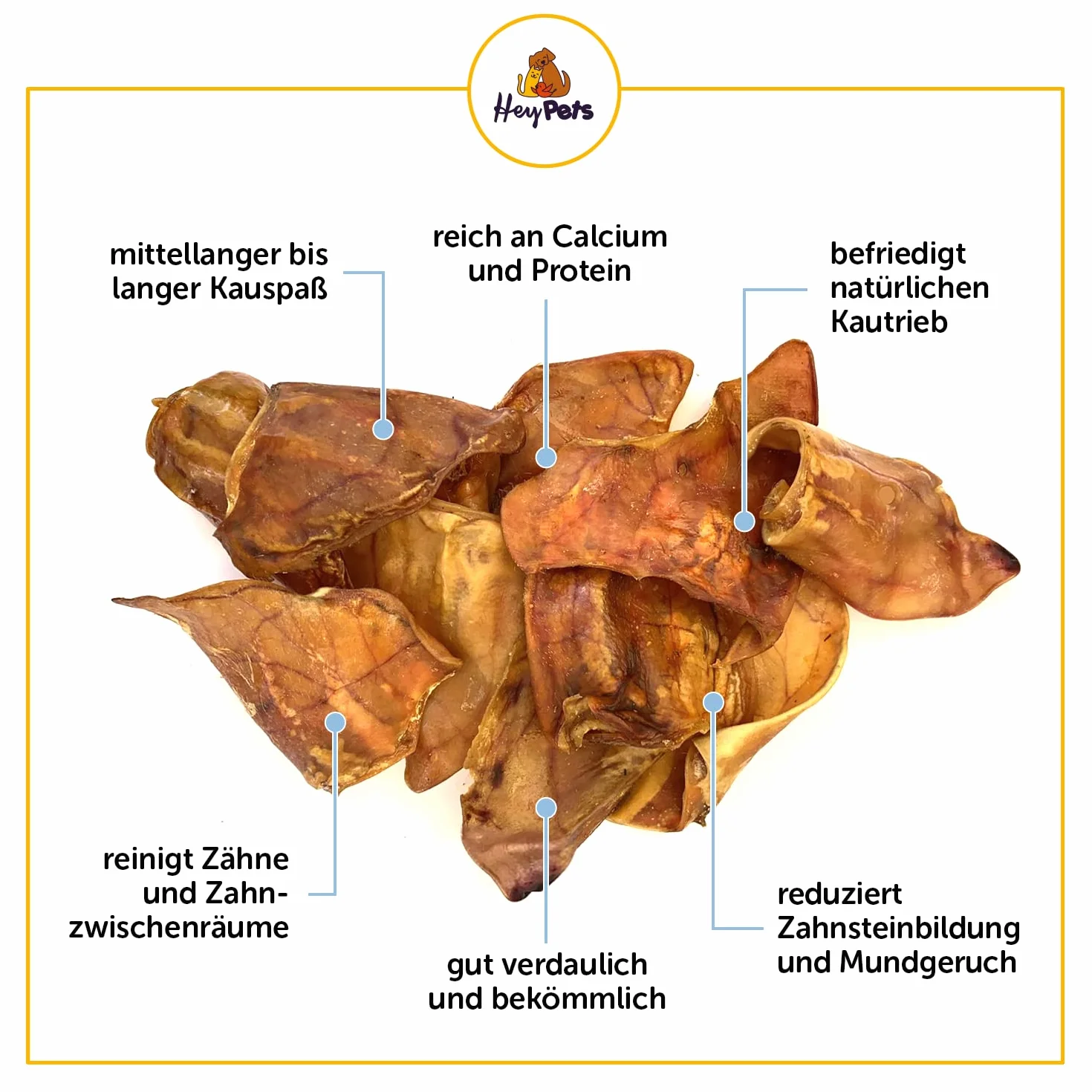 świńskie uszy dla psów i szczeniąt, najlepsze przysmaki dla psów, idealne do czyszczenia zębów, w 100% naturalne, bezzbożowe, gryzaki (worek 10 sztuk)