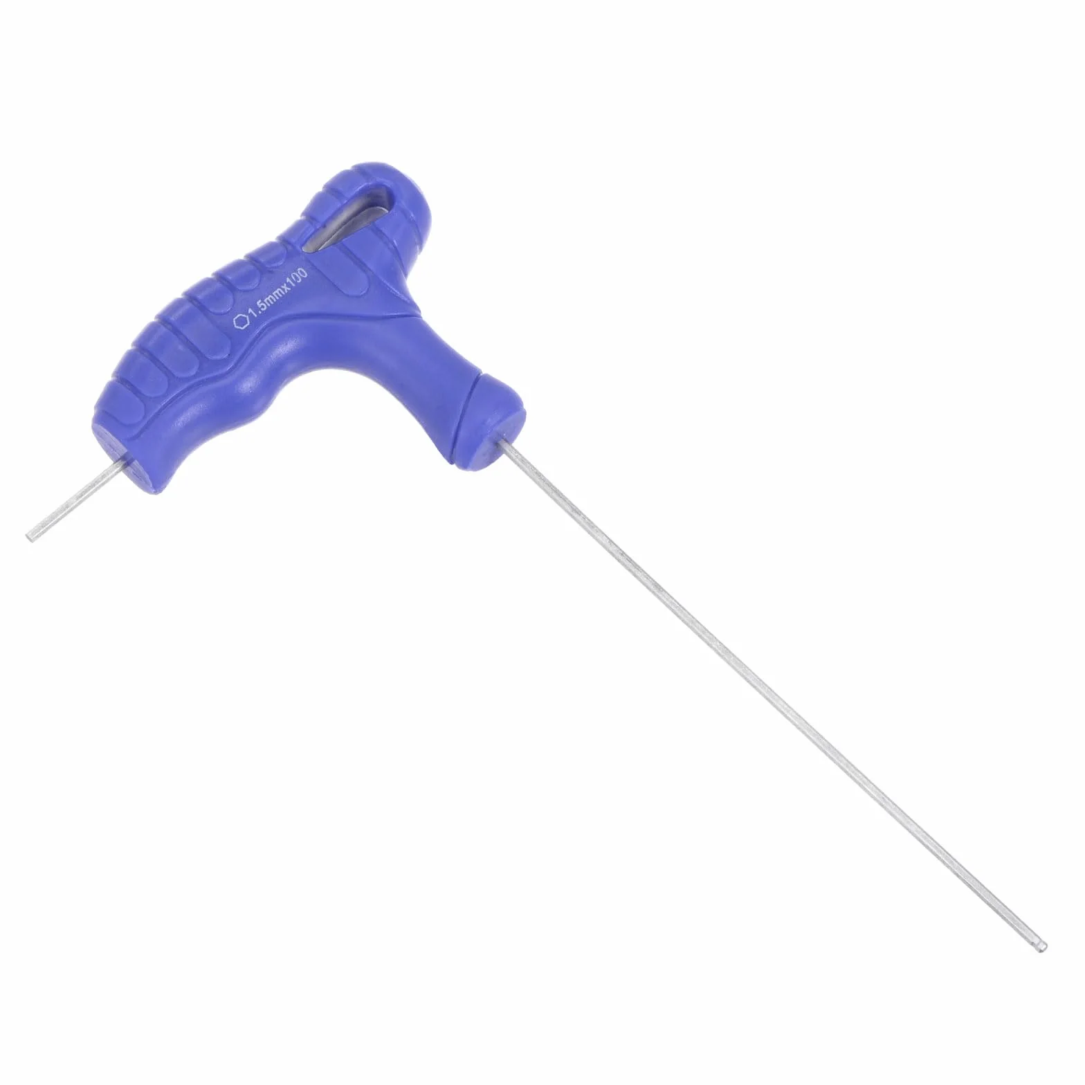 Klucz imbusowy z uchwytem w kształcie litery T, sześciokątny klucz sześciokątny 1,5 mm, CR-V stalowy metryczny klucz w kształcie litery T niebieski - (Zastosowania: do podstawowej naprawy domu i