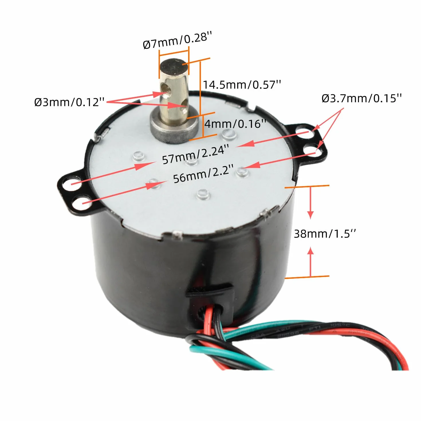 CHANCS Silnik synchroniczny z magnesem trwałym 50KTYZ 220 V 1-1,2 RPM mikro-AC