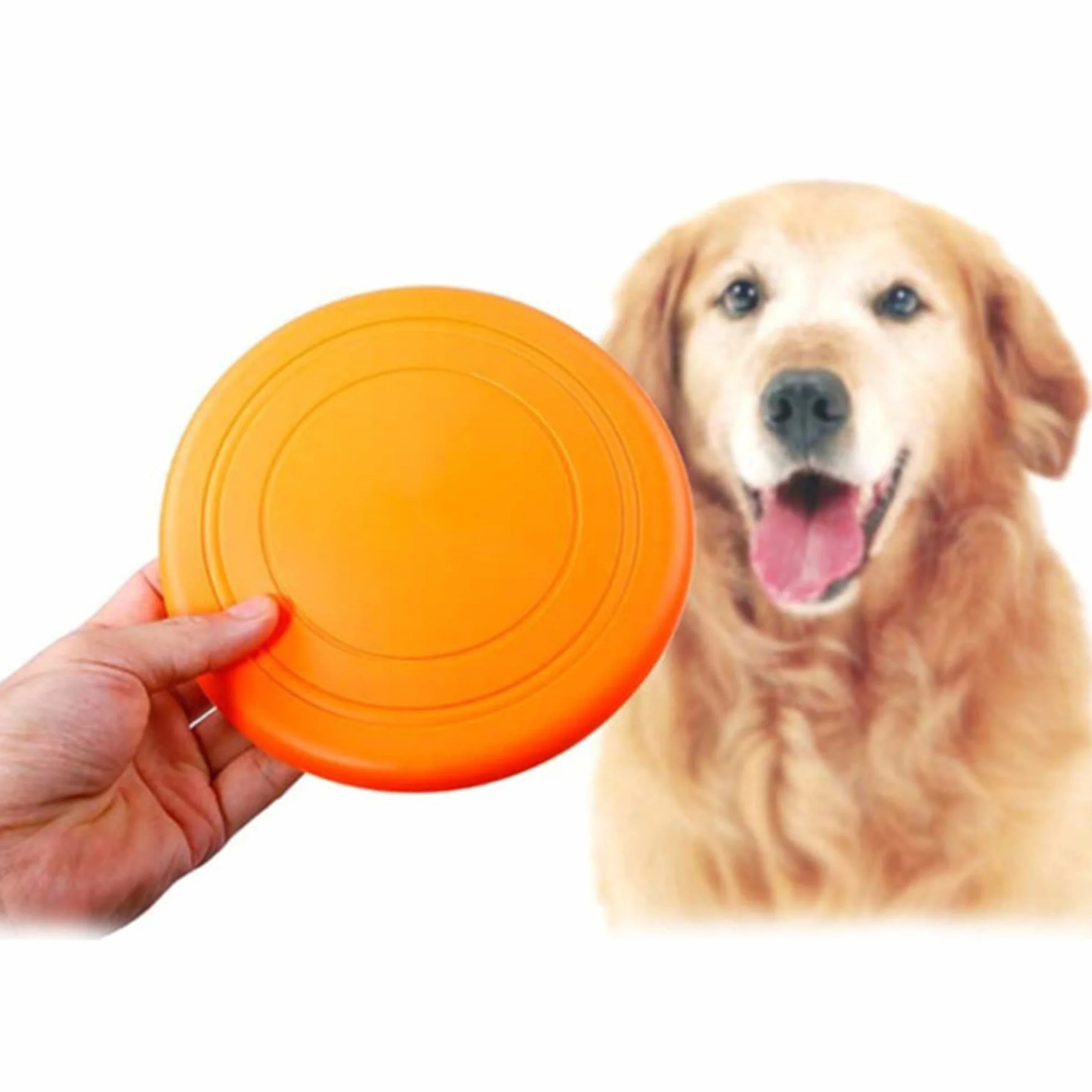 7 sztuk latającego dysku dla psa, frisbee dla zwierząt domowych, latający dysk, frisbee dla psów, pływający spodek z naturalnej gumy, odporny na gryzienie frisbee, zabawka dla zwierząt domowych