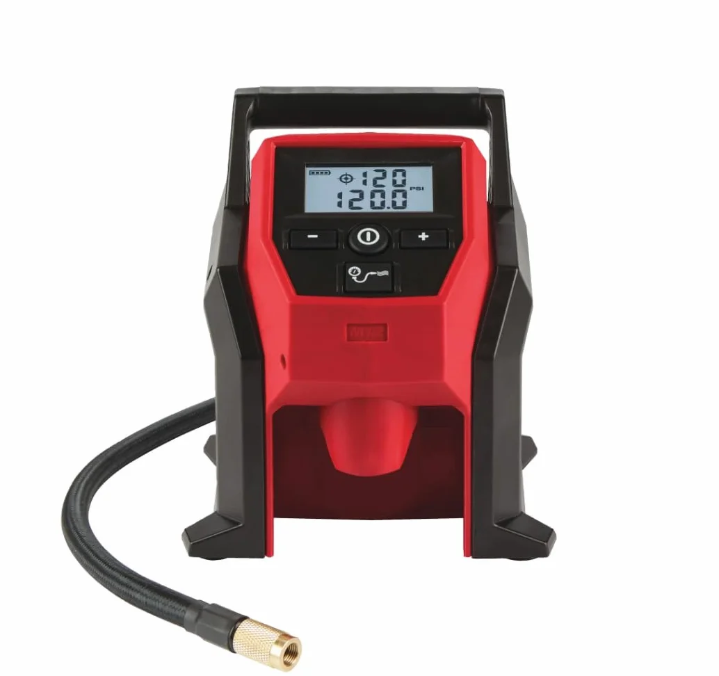 Milwaukee 4933464124 Sprężarka, 12 V, Czerwony/Czarny, 66cm Długości Węża