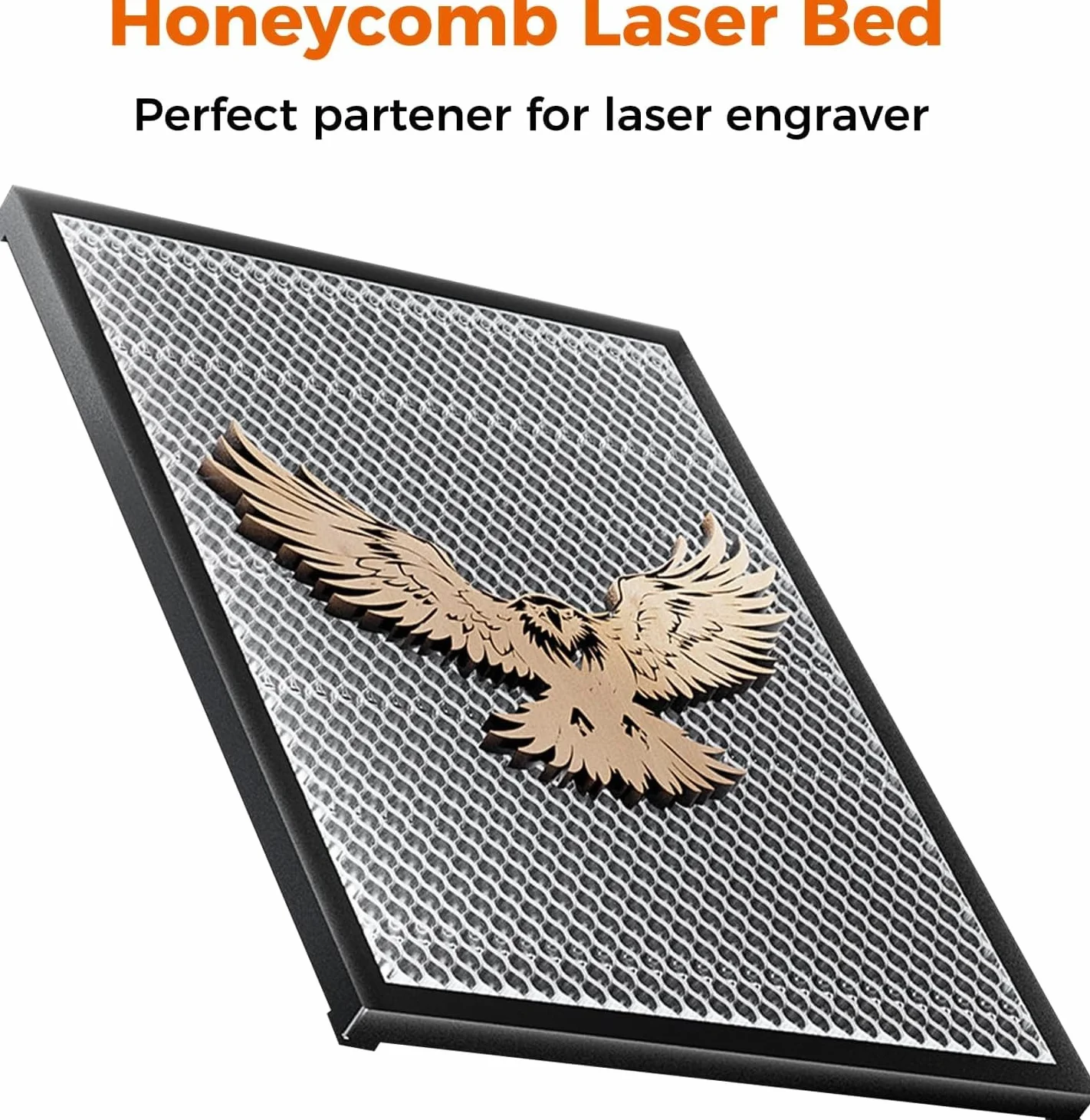 Creality Stół laserowy o strukturze plastra miodu do grawerowania laserowego Falcon A1, platforma o strukturze plastra miodu do grawerowania laserowego i maszyn do cięcia (46 x 34,6 cm)
