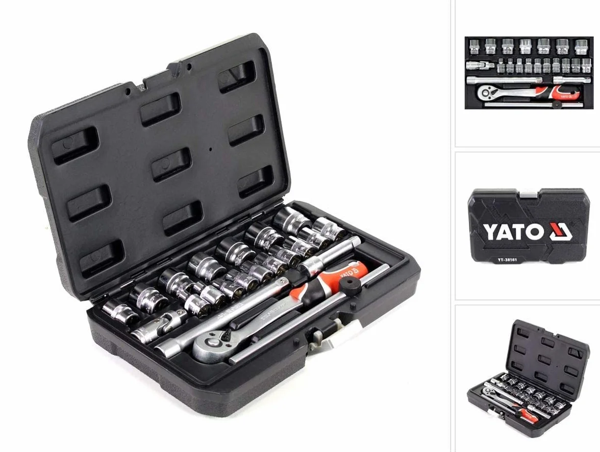 YATO YT-38561 Zestaw kluczy nasadowych