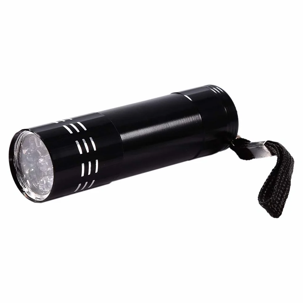 SUNGOOYUE Podświetlenie Detektora LED, 9 LED Ultra Violet UV Lampa Lampa dla Zwierząt do Zwierząt Moczowych na Dywan lub podłogę