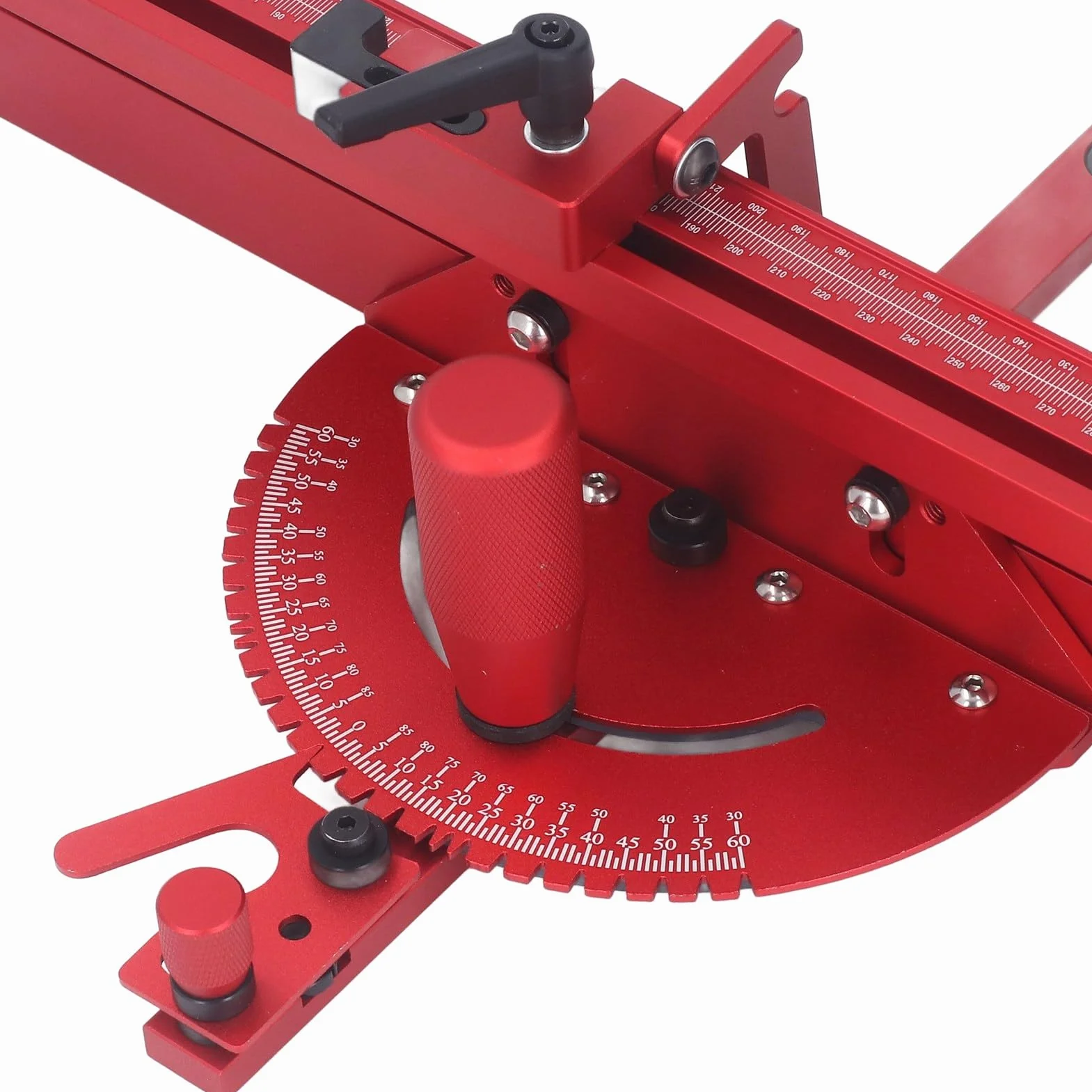 Ukośny pomiar do stołu decent miter skośne ogrodzenie pomiarowe z ogranicznikiem krańcowym, dokładny pomiar ukośny do stołu, do szyny T Accessoires pour scie sur table