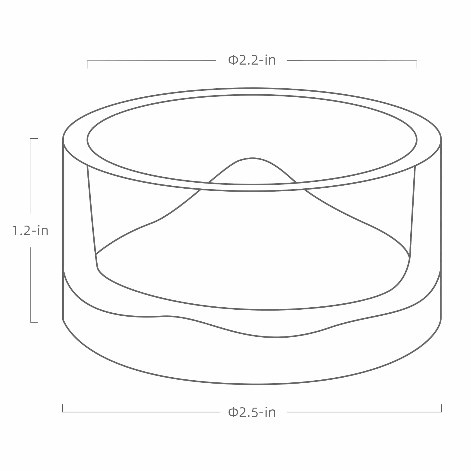 Niteangel Hamster Feeding & Water Bowls- Mount Fuji Series Glass Drinking Bowls for Dwarf Syrian Hamsters Gerbils Mice Rats or Other Similar-Sized Small Pets