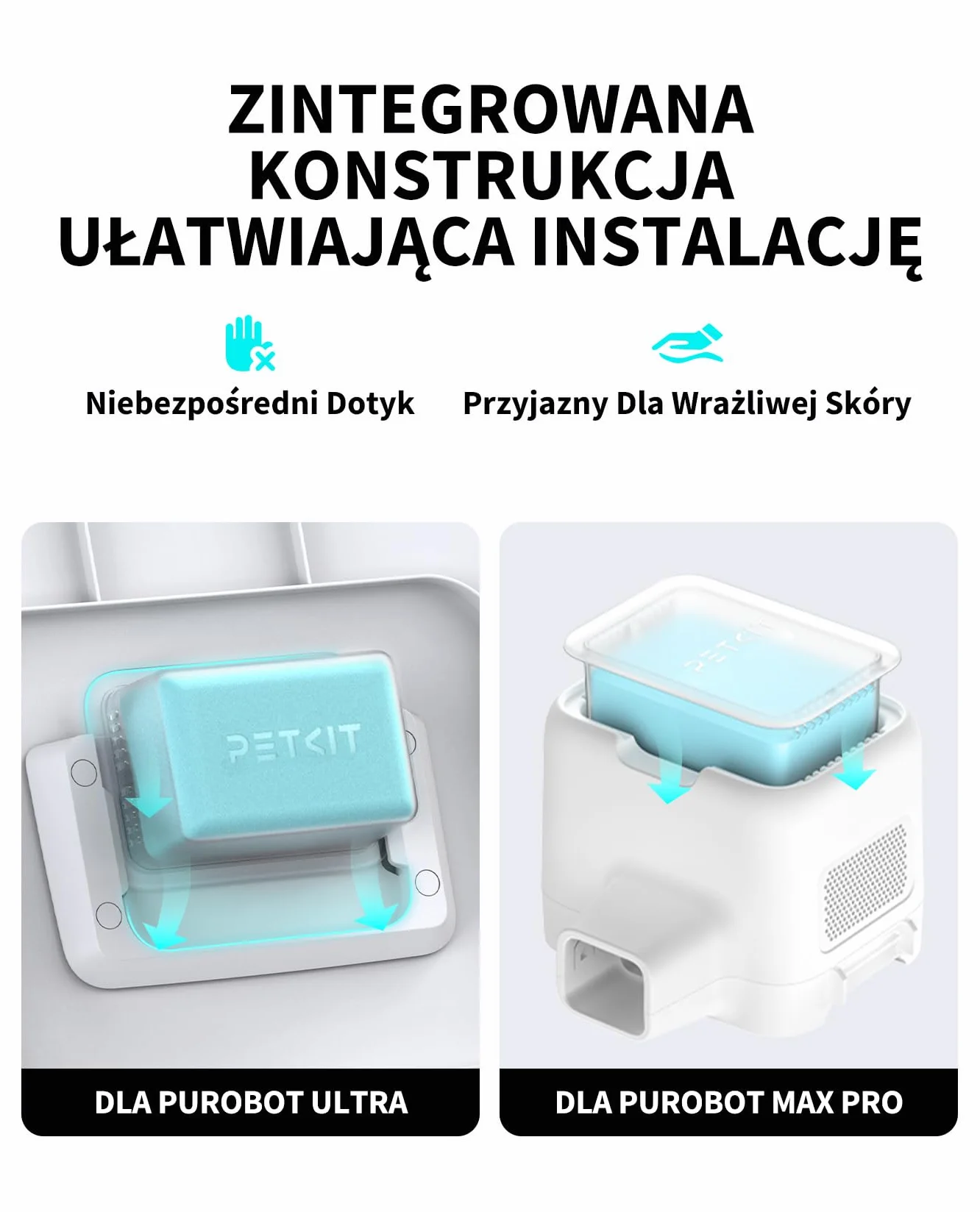 PETKIT N60 Eliminator Zapachów Zwierząt Domowych do Samoczyszcząca Kuweta dla Kota PUROBOT ULTRA i PUROBOT MAX PRO 2, Skuteczna Eliminacja Zapachów, Długotrwała, Naturalna Formuła (Zestaw 3 Szt.)