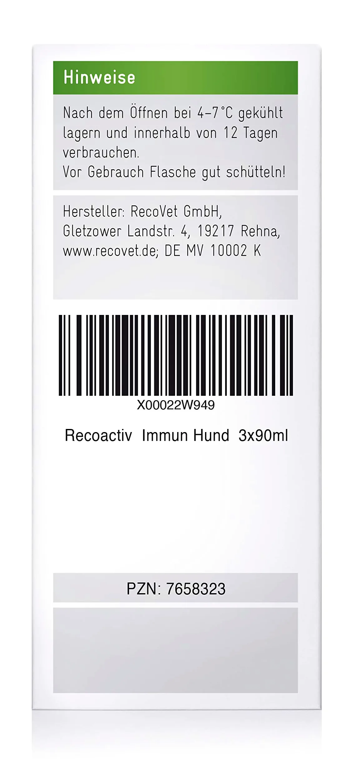 RECOACTIV Immun Tonicum dla psów 3 x 90 ml dieta uzupełniająca wspomagająca odporność