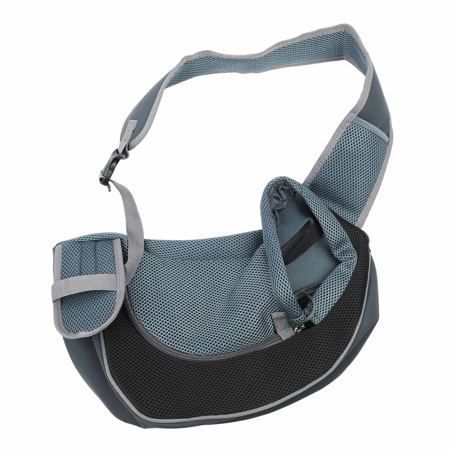 Pet Sling Torba Transportowa, Pet Sling Oddychająca Siatka Przenośna Pojedyncza Torba na ramię Nosidełko dla Psa do Podróży na Zewnątrz (Czarny)