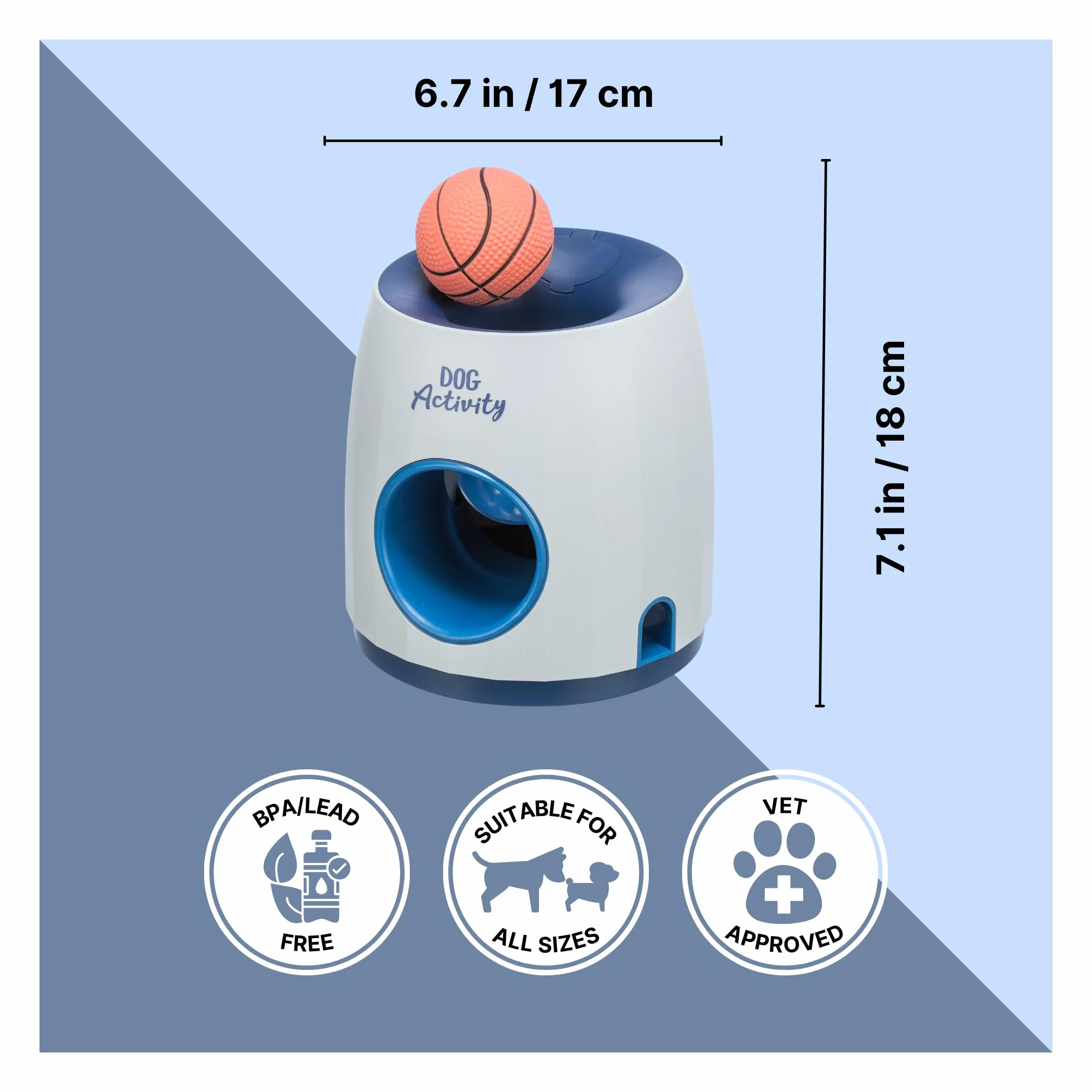 TRIXIE Dog Activity Gra strategiczna Ball & Treat 17 × 18 cm