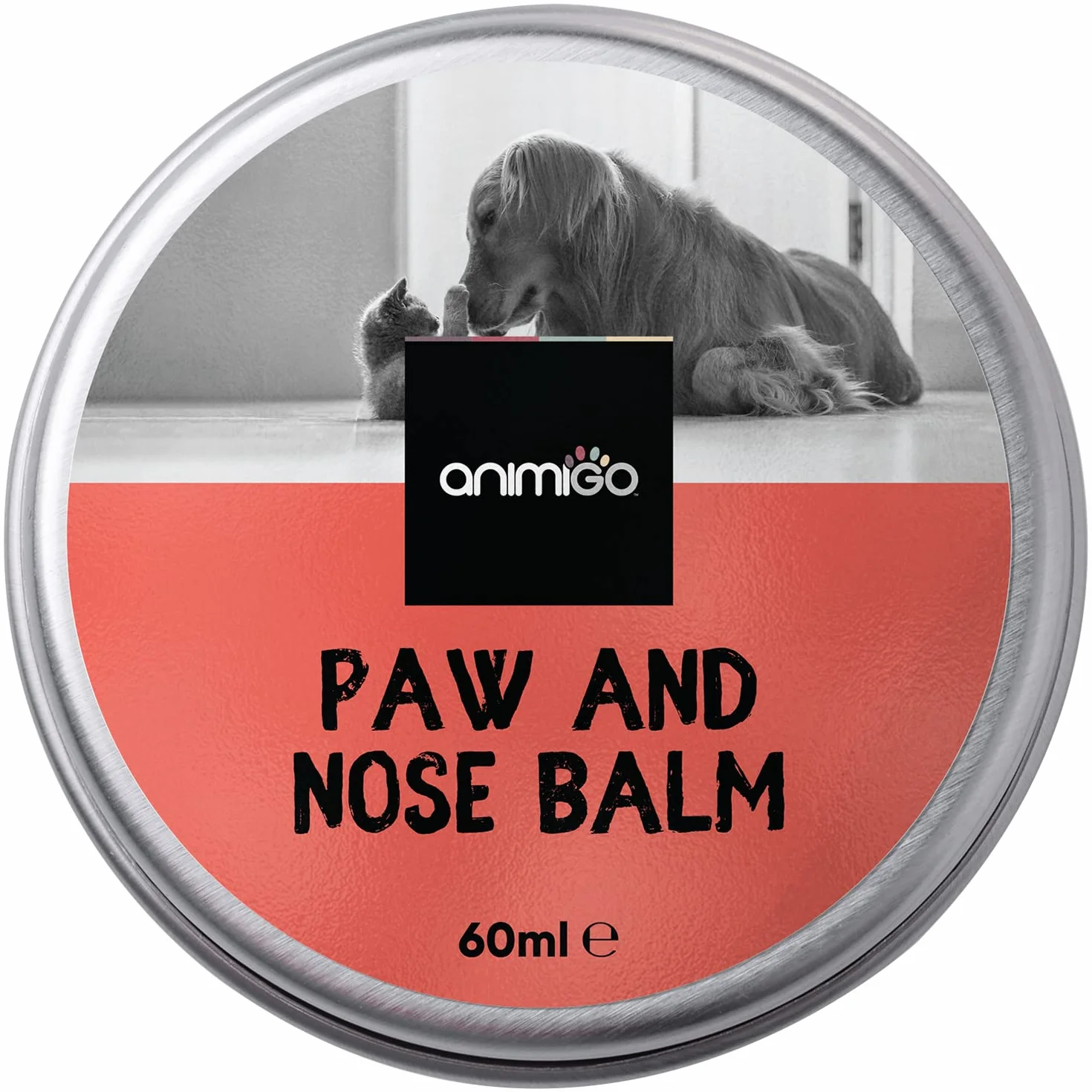 Naturalny balsam do łap i nosa dla psów i kotów – 60 ml – kokos, oliwa z oliwek i wit. E – bezpieczny do lizania, bez parabenów, siarczanów – koi, nawilża, idealny dla wszystkich ras