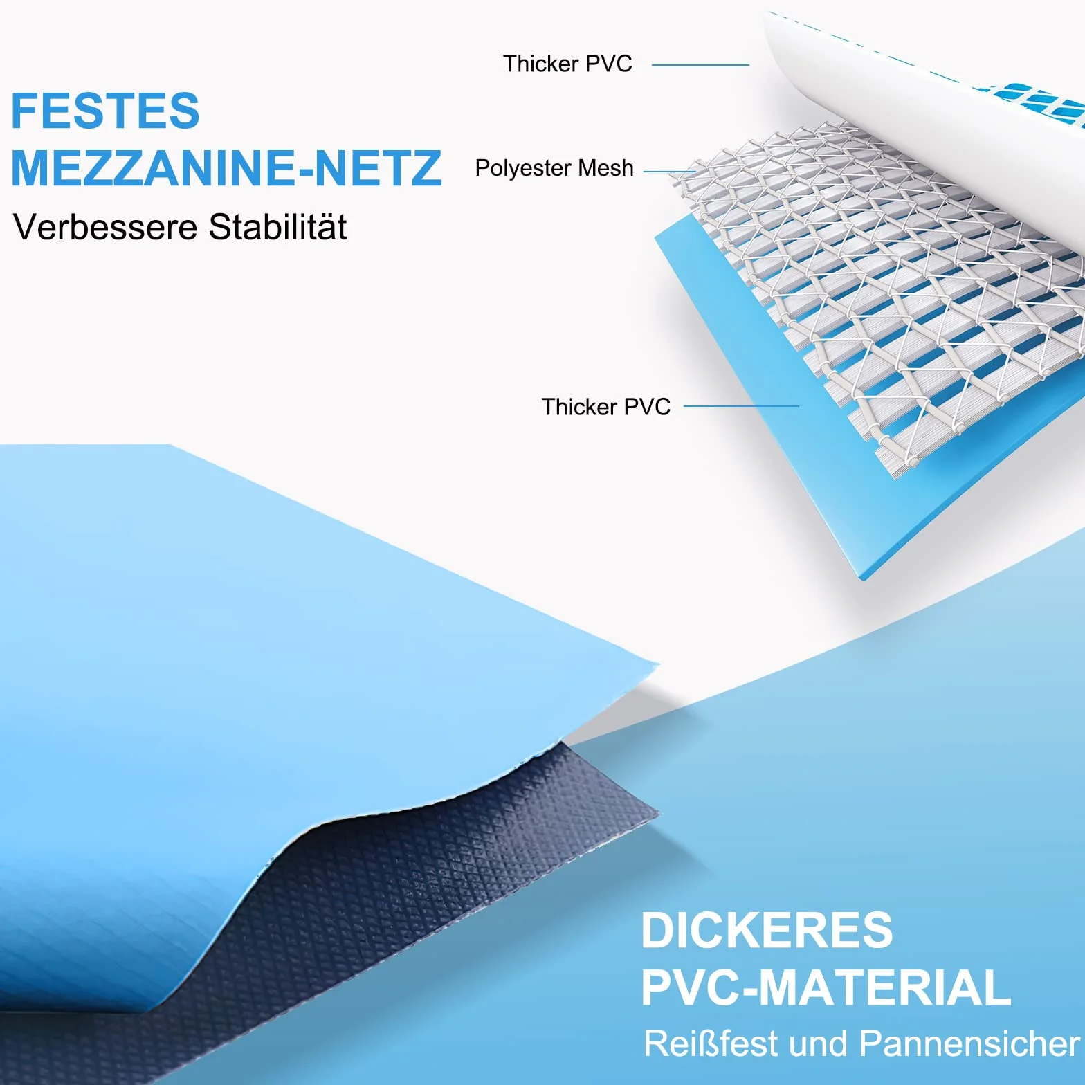 Składany basen dla psów antypoślizgowy 80 x 20 cm pogrubiony PCW