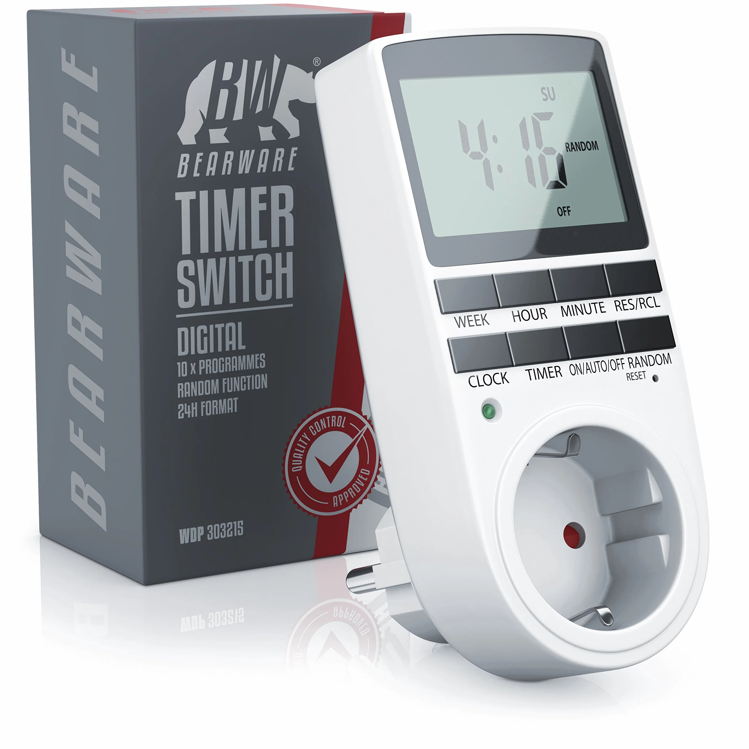 CSL Cyfrowy Timer Sterujący z Wyświetlaczem LCD o Przekątnej 2,1 Cala