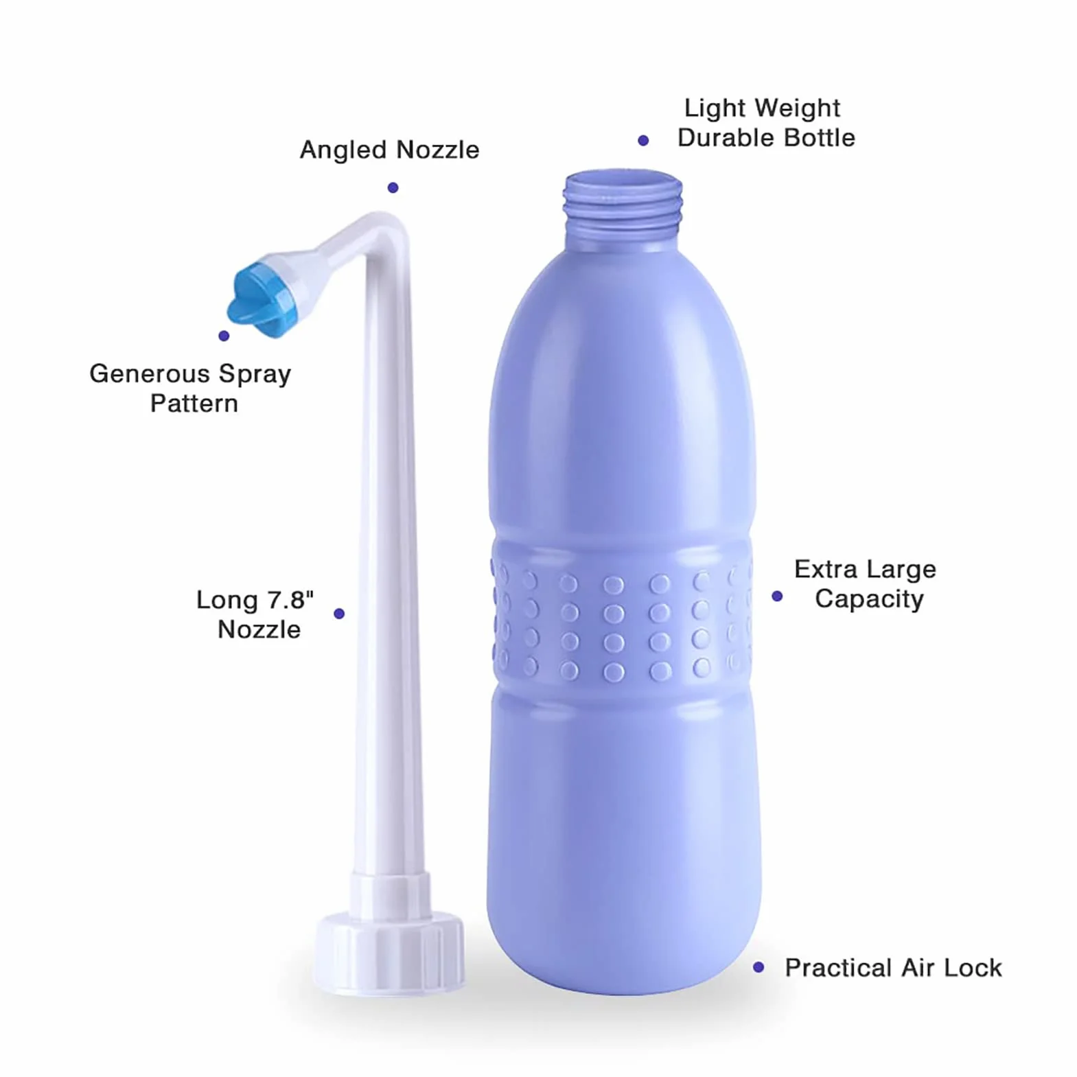 Tragbares Bidet-Sprayer, Reise-Bidet mit Hand-Bidetflasche, Wasser Waschen, Toilette, Badezimmer, Zuhause, Reise, persönliche Hygiene, Toiletten-Spray