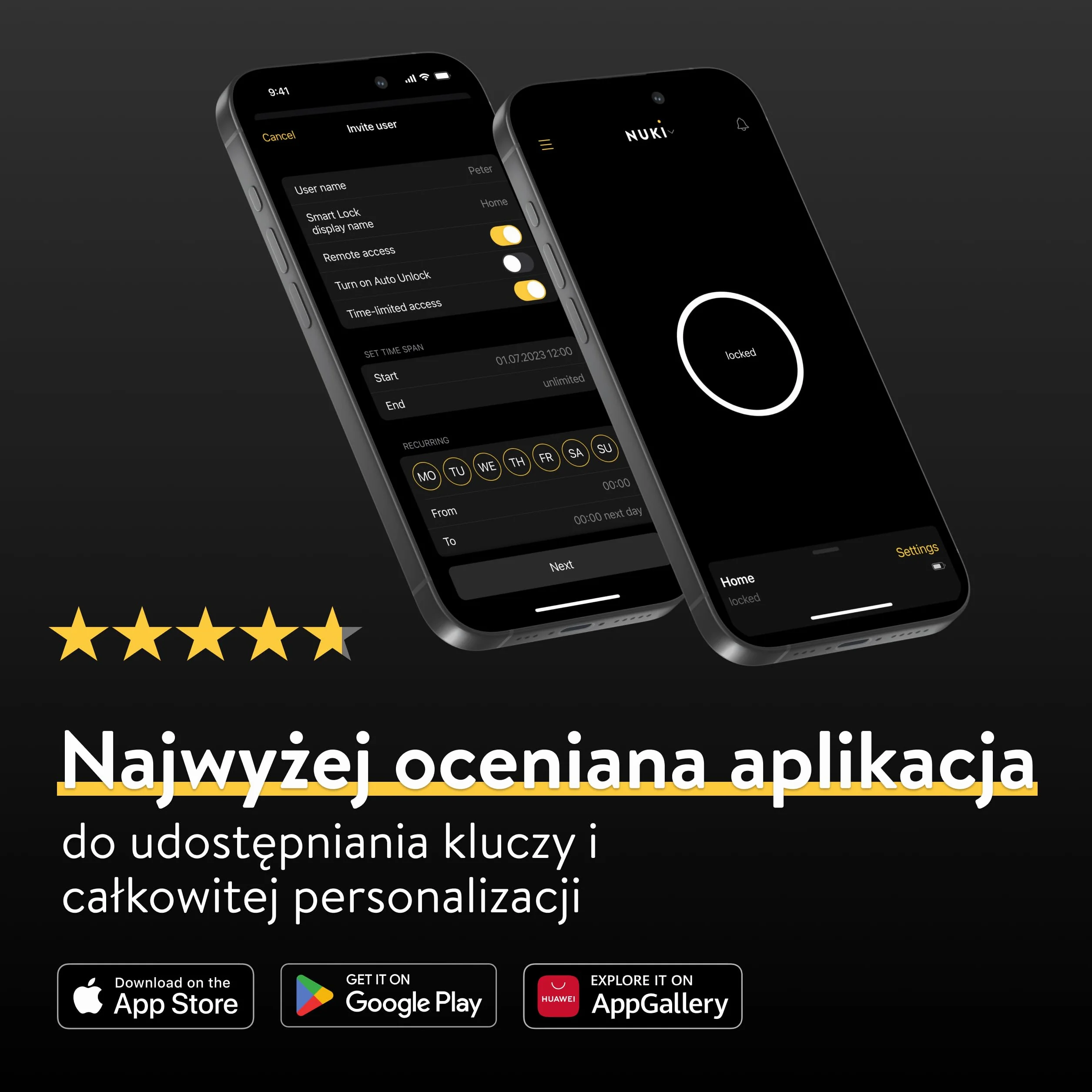 Inteligentny zamek Nuki Smart Lock Pro Wi-Fi Bluetooth Thread Akumulator