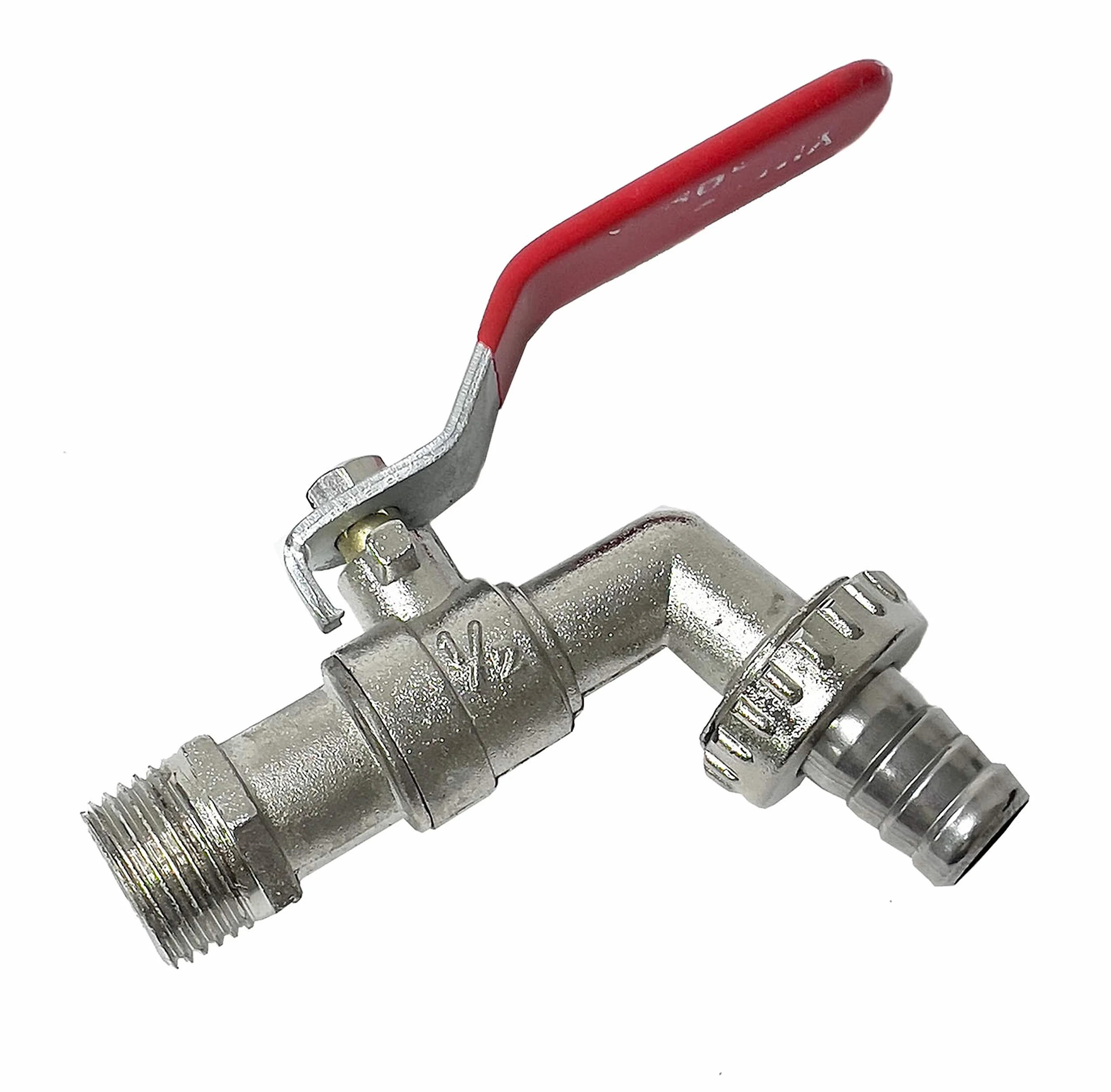 Złącze śrubowe zbiornika + kranik 16 mm złącze śrubowe beczki 1/2" IG 3/4 AG (H02F01)