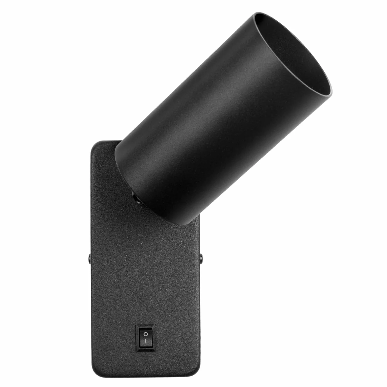 Maclean MCE369 lampa ścienna GU10 z przełącznikiem maks. 40 W | obrotowy punkt | nowoczesne wzornictwo do salonu, sypialni i korytarza | 55 x 100 mm (czarna, bez żarówek)
