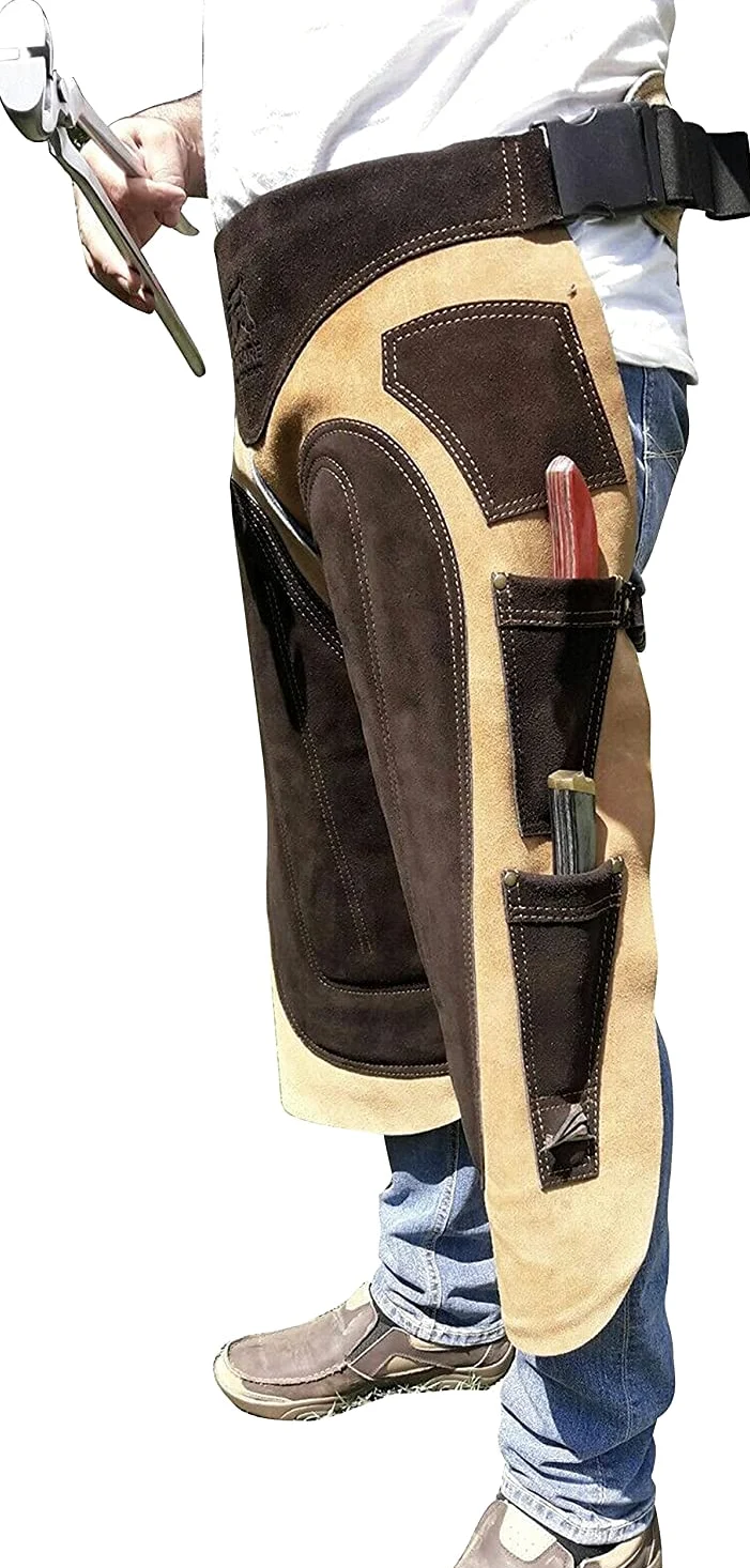 Fartuch kowalski 59-75 cm prawdziwy zamsz regulowany narzędziowy