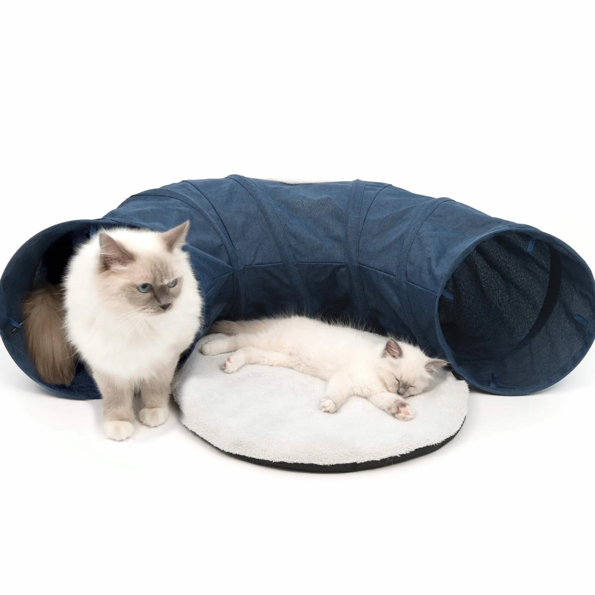 Catit Vesper Tunel z łóżkiem dla kota niebieski 68x97x28 cm