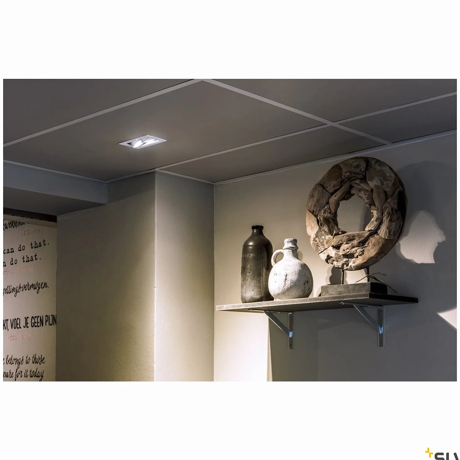 SLV Oprawa sufitowa wpuszczana KADUX 2 SLV/reflektor punktowy, reflektor typu floodlight, reflektor sufitowy, lampa sufitowa, lampa natynkowa, oświetlenie wewnętrzne / GU10 50 W, kolor biały