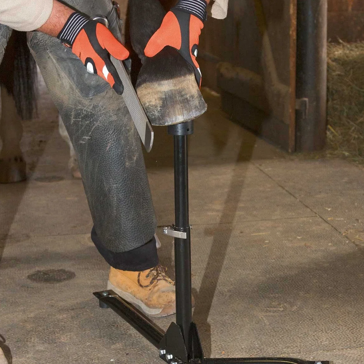 Kerbl Hufbock Ecoflex Stojak do Kopyt Czarny 35-63 cm